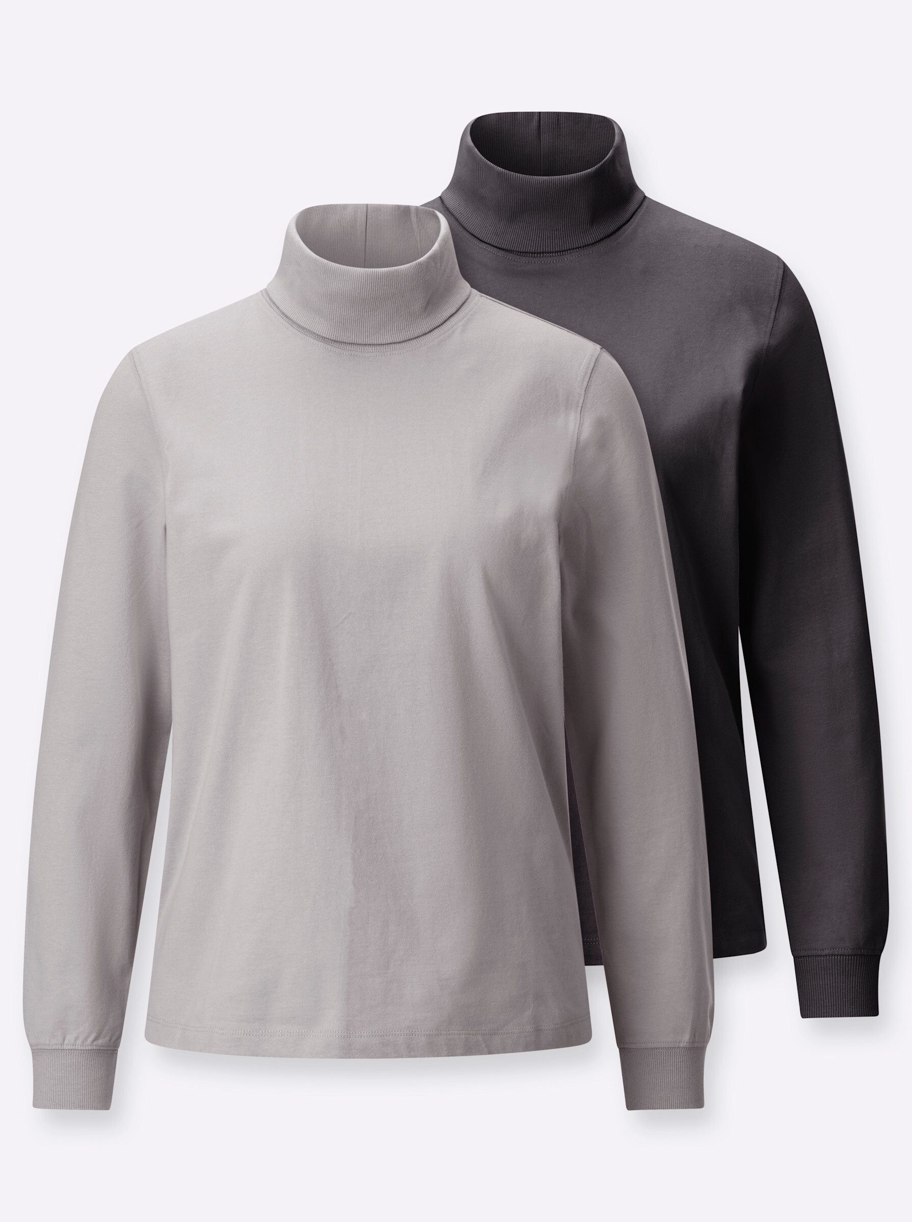 Witt T-Shirt Rollkragen-Shirt Langarm (2-tlg)