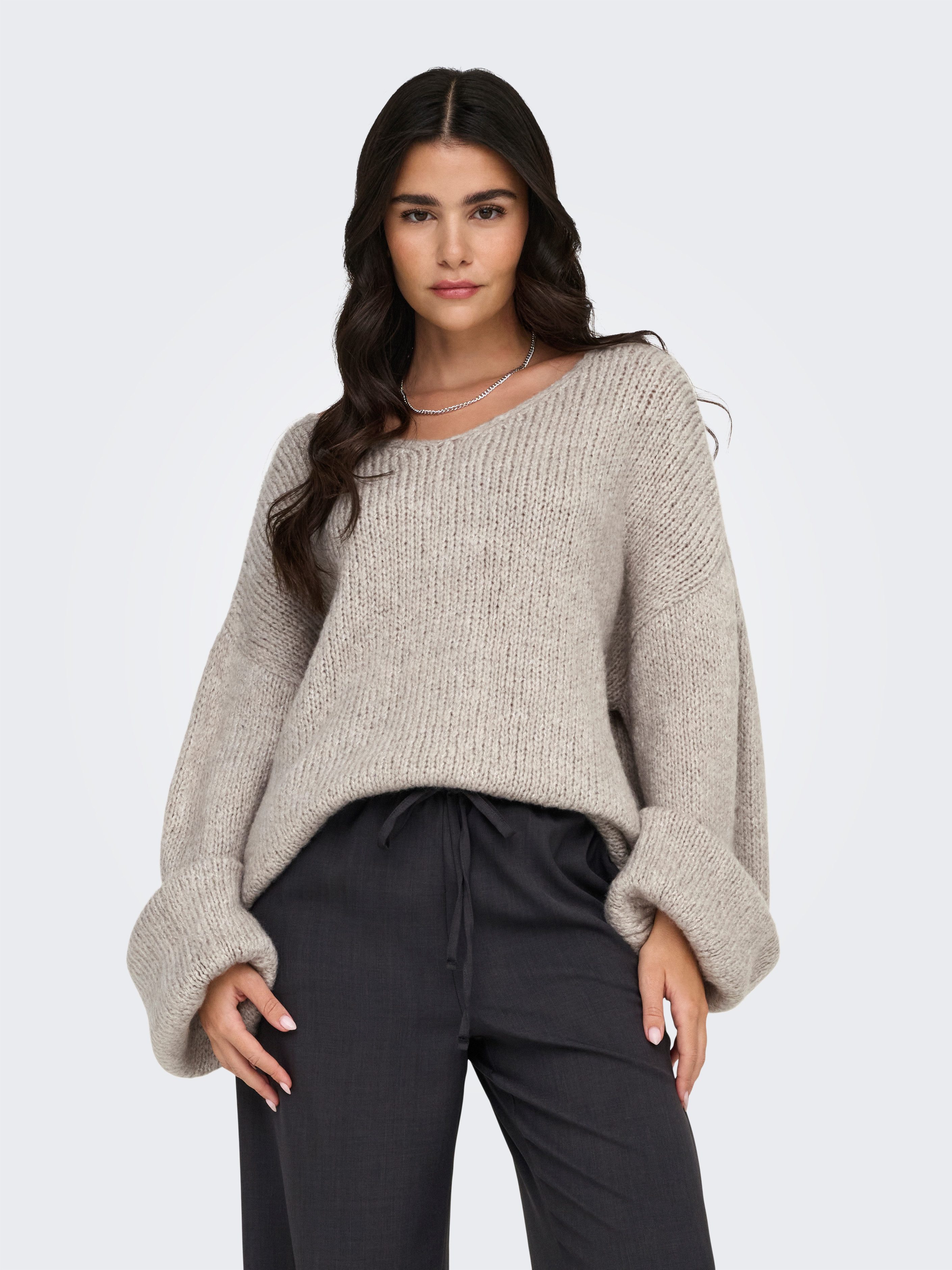 JDY V-Ausschnitt-Pullover JDYDINEA L/S REVERSIBLE PULLOV. günstig online kaufen