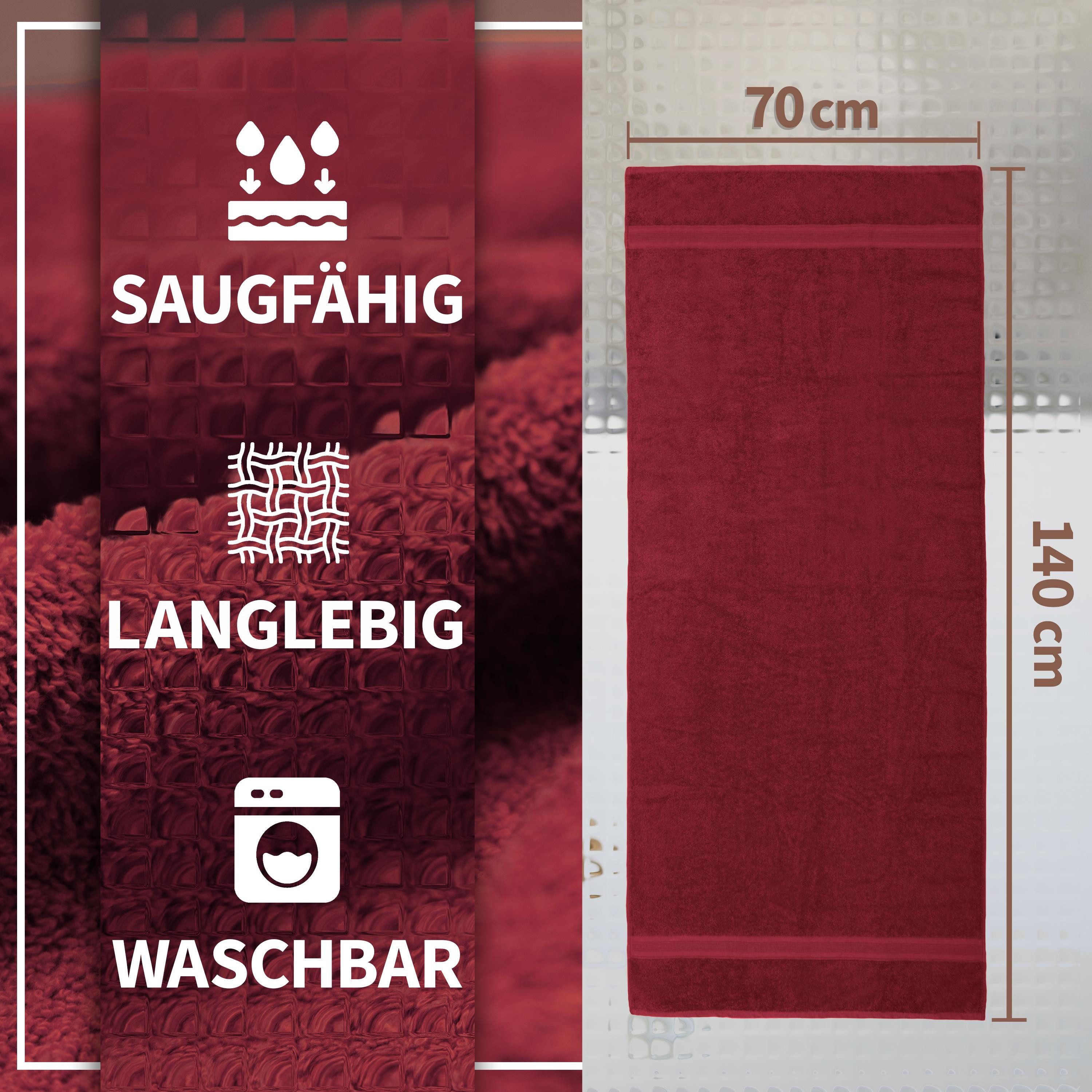 NatureMark Duschtücher Duschtuch 500gsm (2er-Set), 100% Baumwolle (2-St), P günstig online kaufen