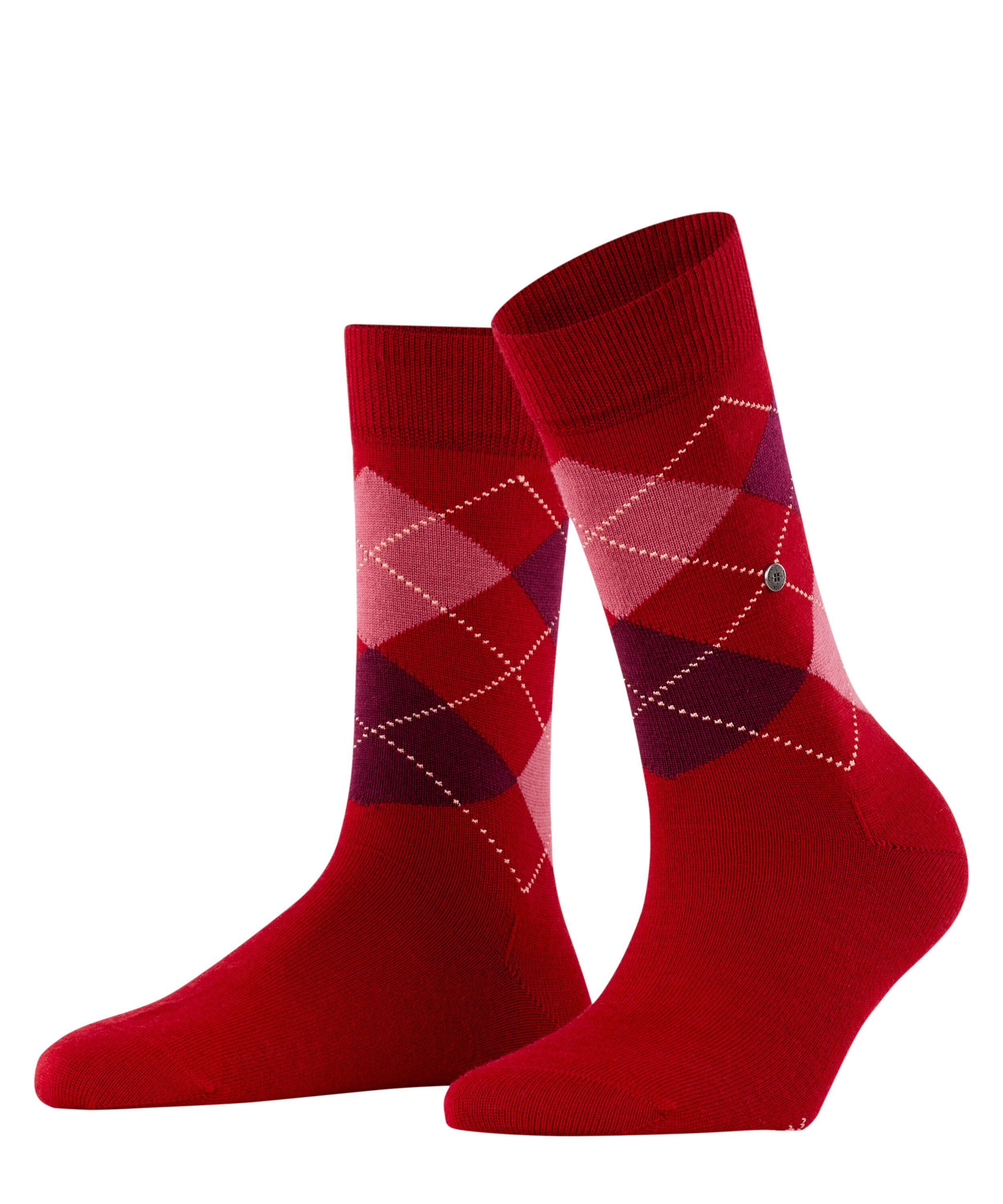 (8033) Burlington (1-Paar) cranberry Marylebone Socken