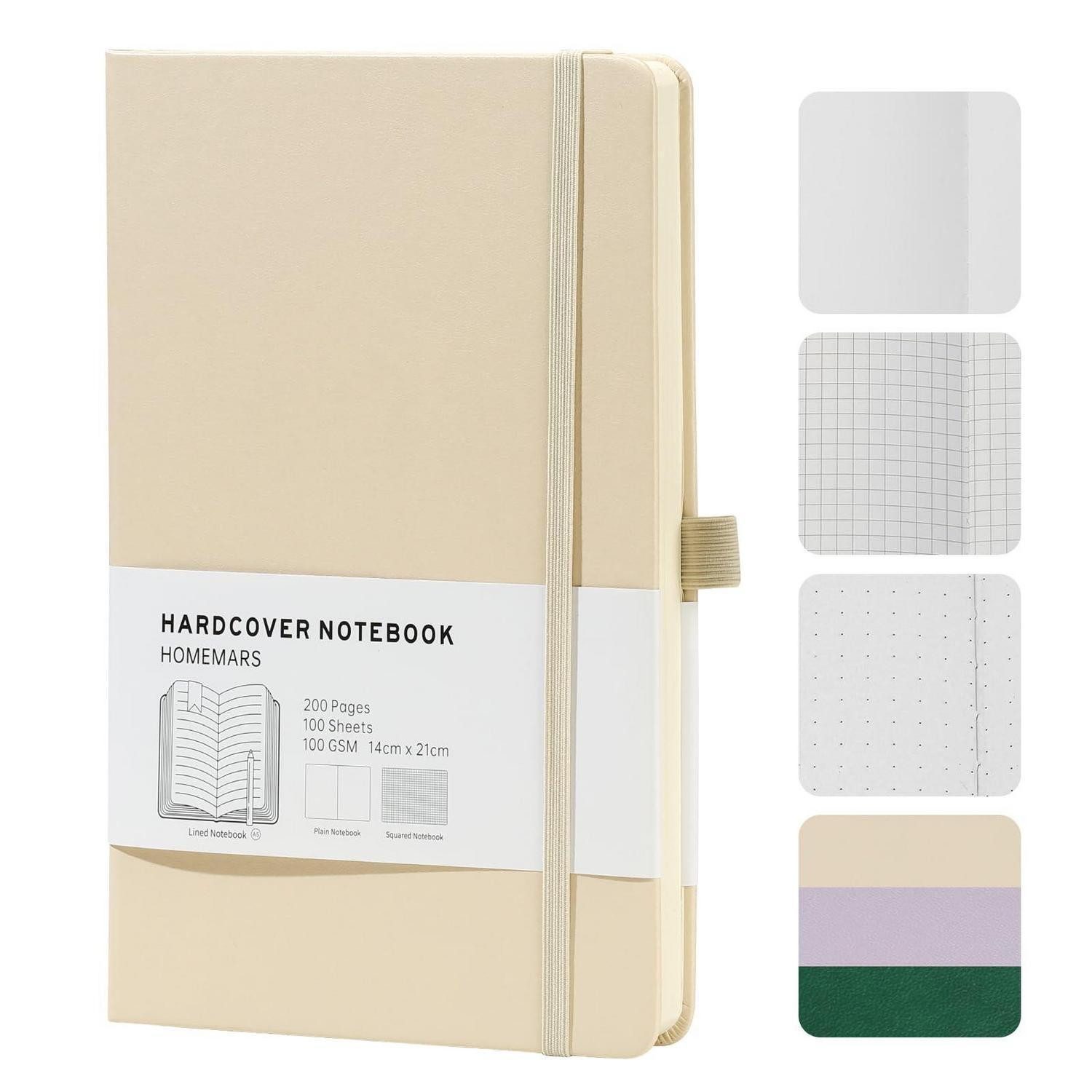 LuxusKollektion Notizbuch Notizbuch A5 Dotted Hardcover in Lederoptik