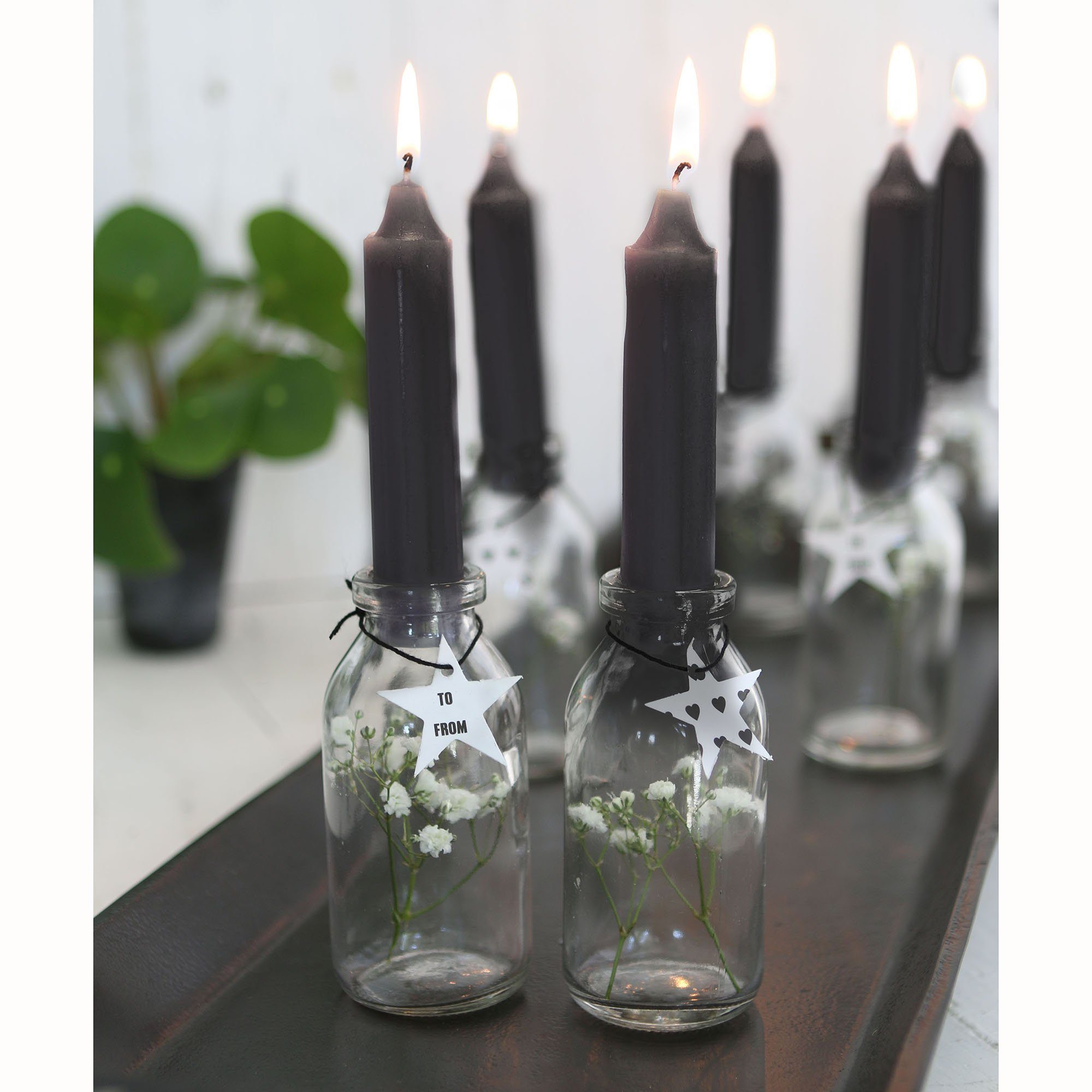 Annastore Spitzkerze 7-tlg. Set Kerzen H 11 cm - Stabkerzen für Flaschen und Vasen – Bild 3 von 3