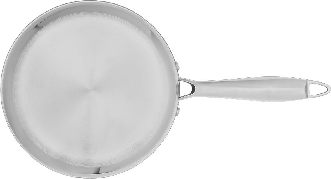 HENSSLERS Kasserolle, Edelstahl (1-tlg), Ø 18 cm, 2,2 Liter, 3-Schicht Material mit Wabenstruktur, Induktion