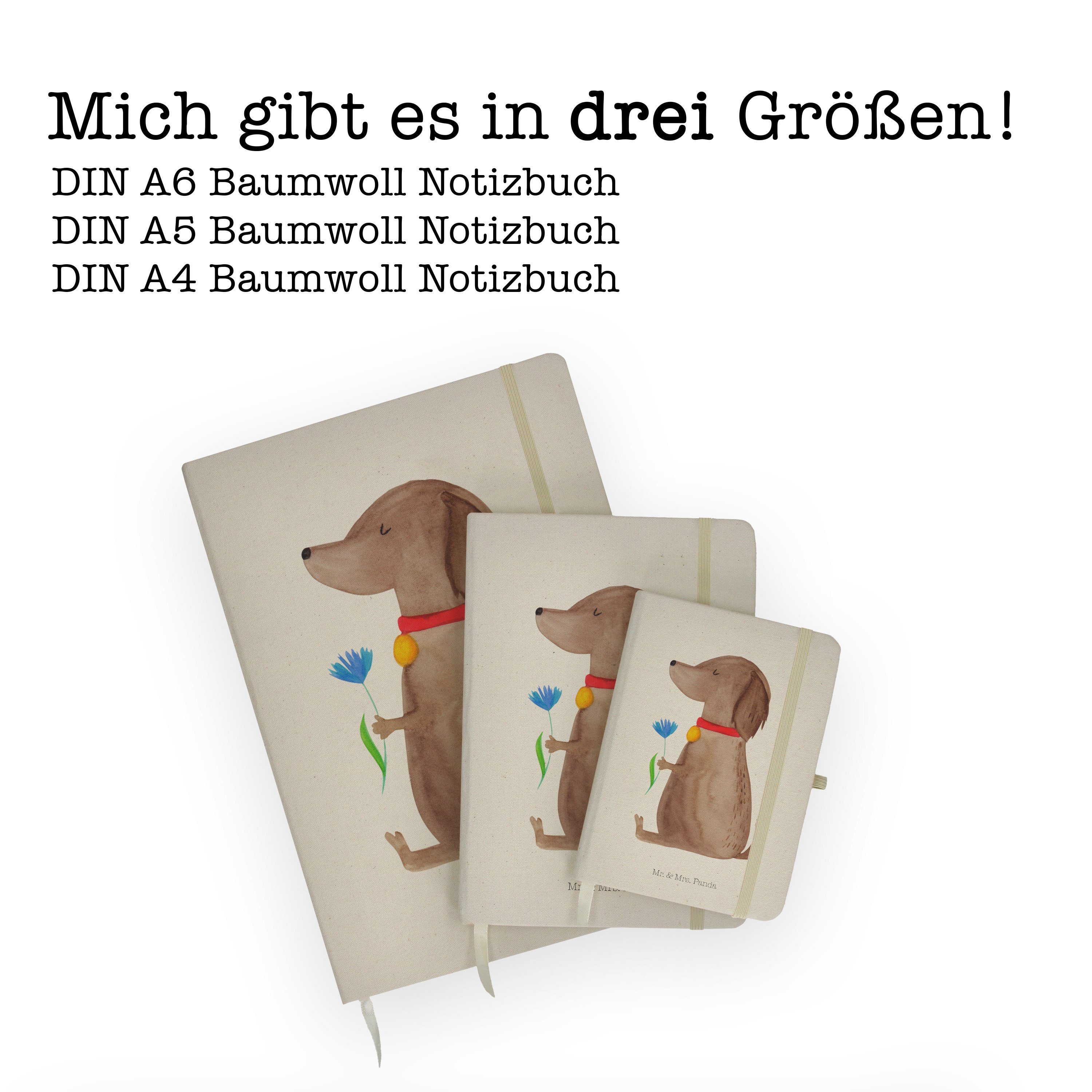 Mrs. Hundemama, Geschenk, Sprüch & Transparent & Mr. Panda Notizbuch - Panda Mrs. - Blume Mr. Hundebesitzer, Hund