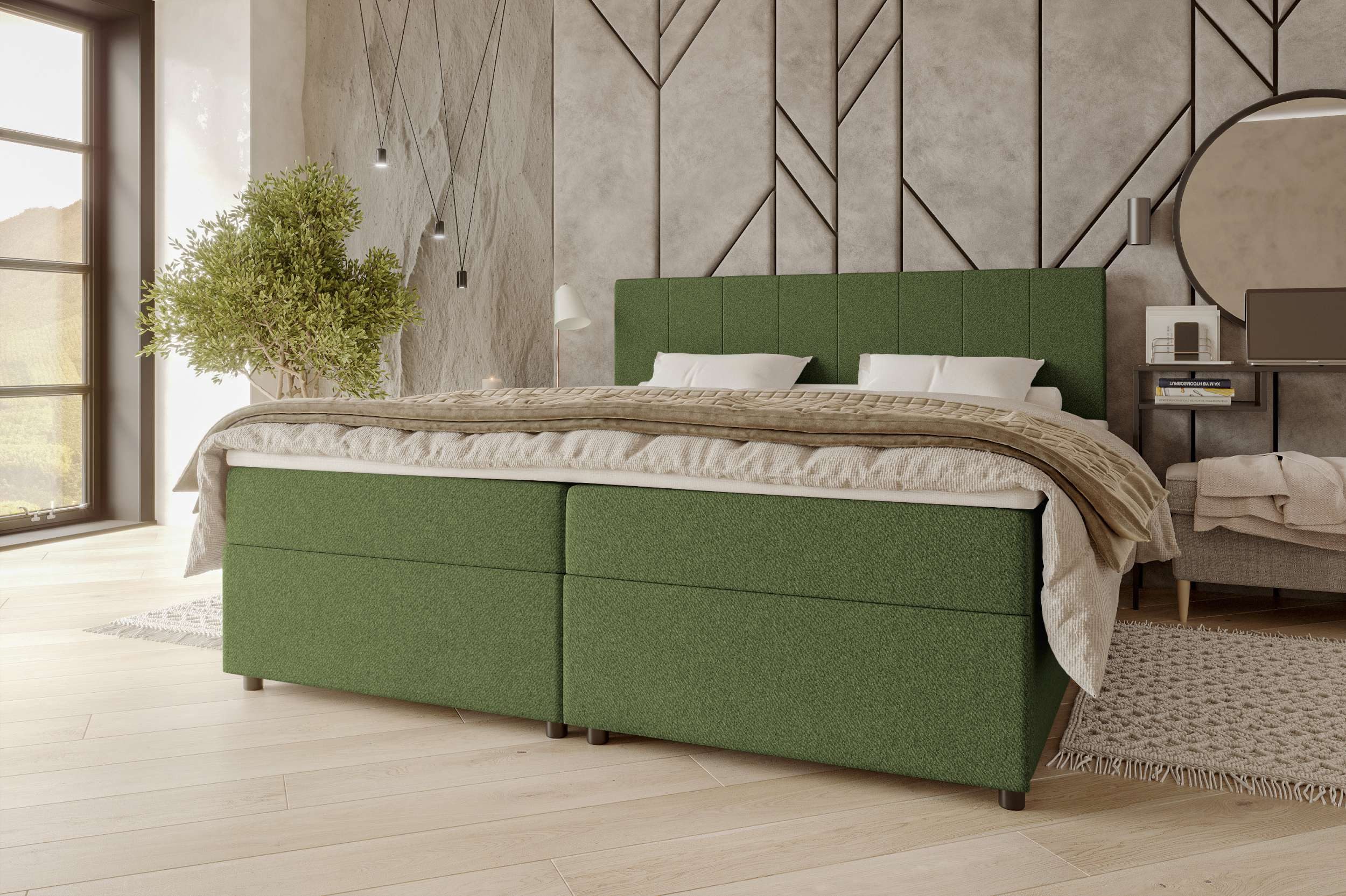 99rooms Boxspringbett Kira (Schlafzimmerbett, Bett), 140/160/180x200 günstig online kaufen