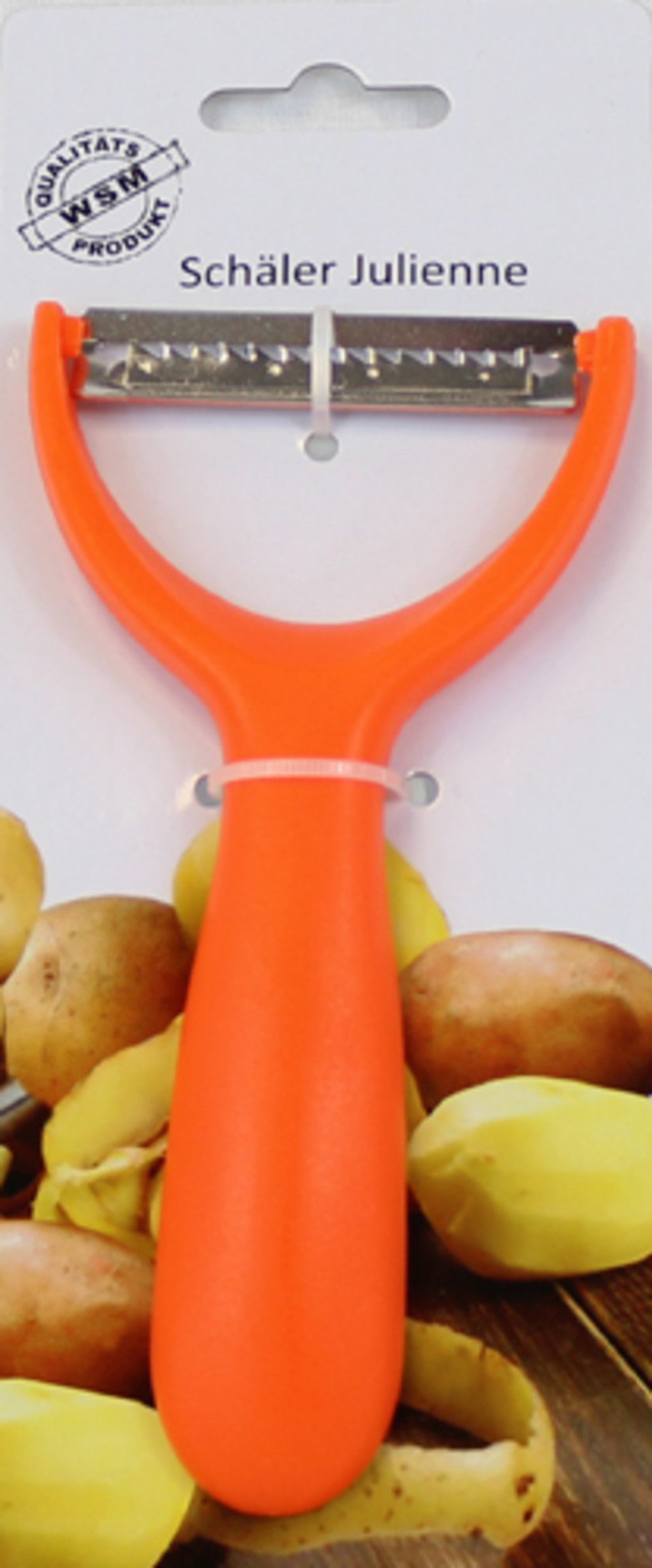wsm Sparschäler Julienne Schäler Farbe Orange, (1-tlg)