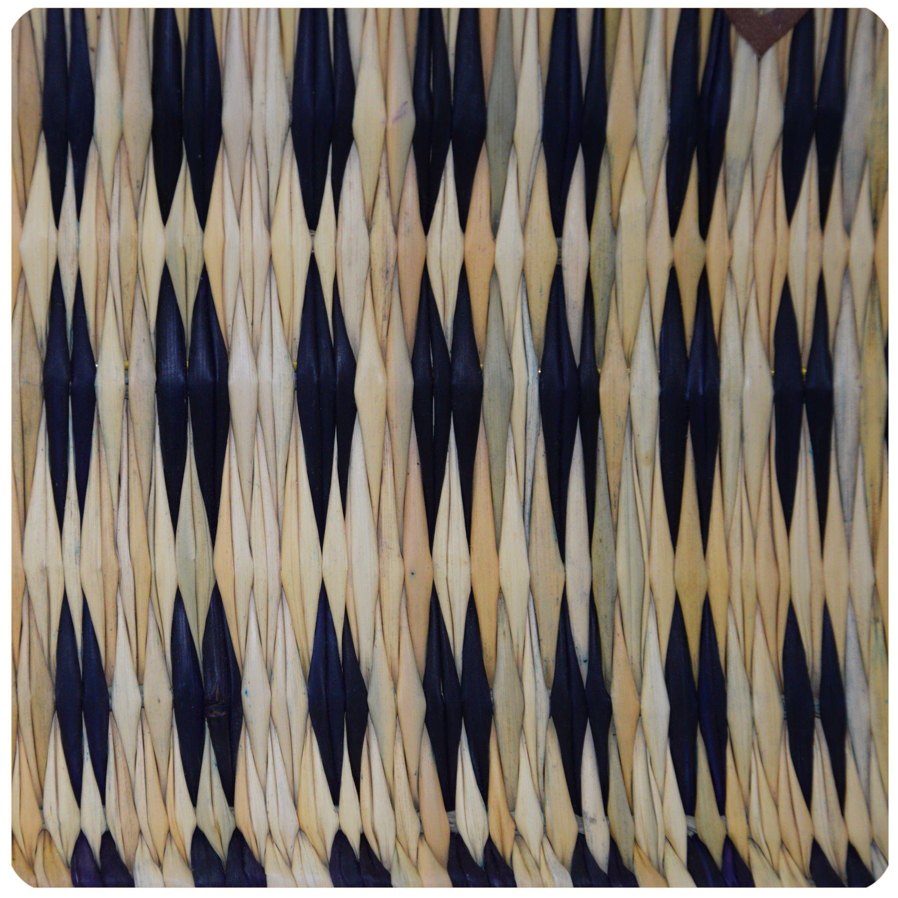 SIMANDRA Einkaufskorb Seegraskorb, langem l, mit Groß Trageriemen Blau 15