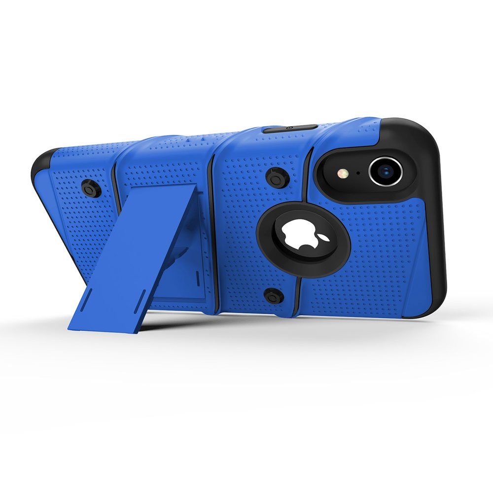 FITSU Handyhülle Hülle für iPhone XR Outdoor Case Handyhülle 6,1 Zoll, Handyhülle für iPhone XR inkl. Schutzglas mit Gürtelclip Outdoor Case