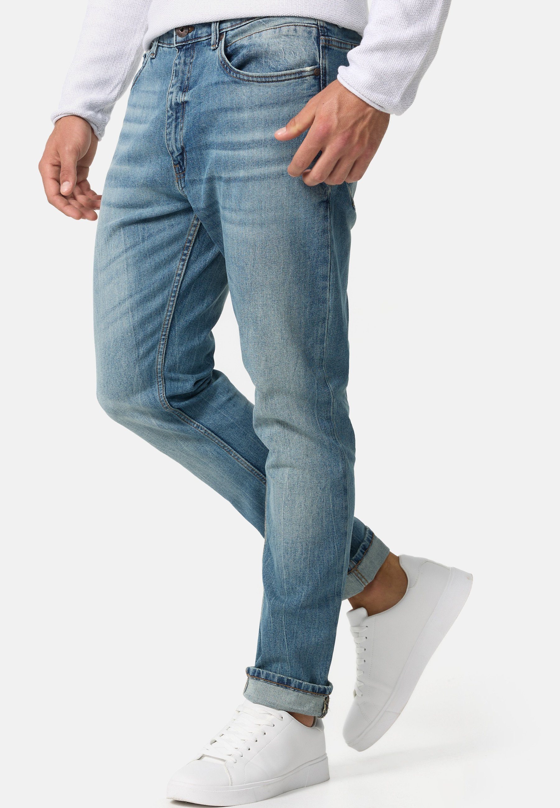 Indicode Regular-fit-Jeans Herren INChammy Jeanshose modische Jeanshose aus Baumwolle