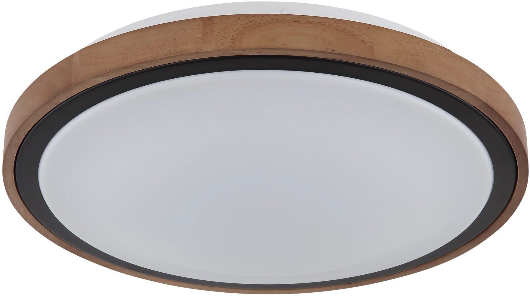GLOBO LIGHTING LED Deckenleuchte BRUNO, Memoryfunktion, LED fest integriert, warmweiß - kaltweiß, Deckenlampe, Schiebeschalter für Helligkeit 10%-50%-100%, ø36cm