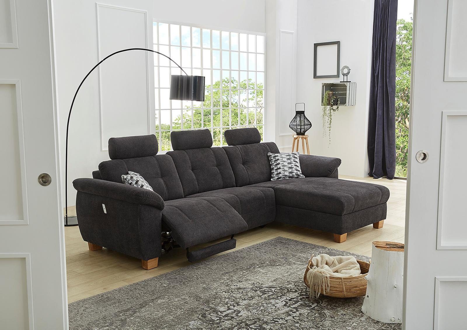 Jockenhöfer Gruppe Ecksofa Savona L-Form, jeweils mit USB-Ladestation an de günstig online kaufen