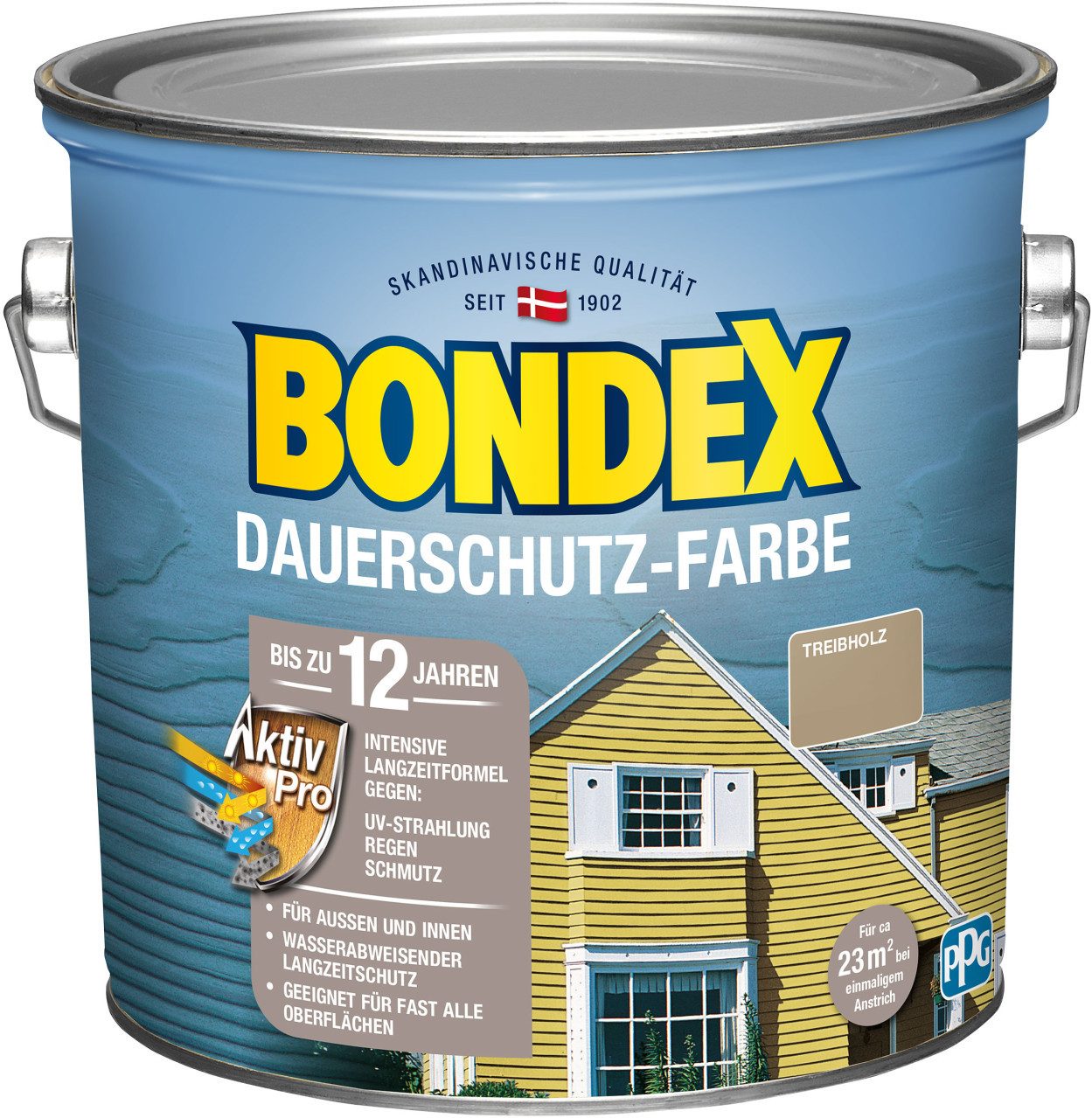 Bondex Holzschutzlasur Bondex Dauerschutzfarbe 2,5 L treibholz