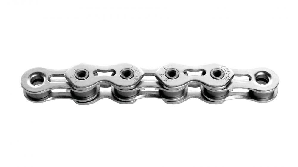 Fahrradkette KMC Kette K1SL WIDE Silber 1/2 X 1/8 Zoll 100 Glieder