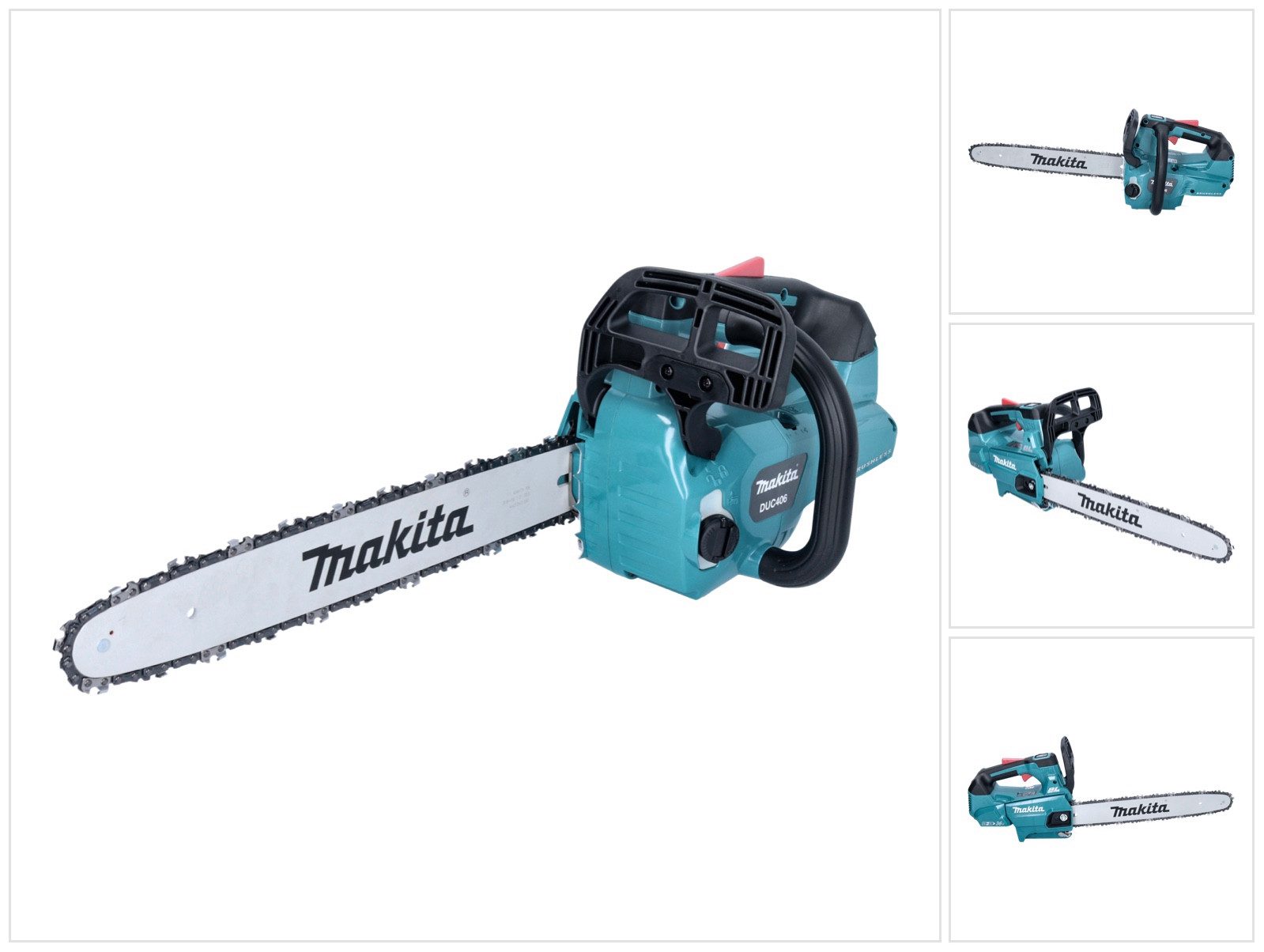 Makita Akku-Kettensäge DUC 406 ZB Akku Kettensäge 36 V (2x 18 V) 40 cm Brushless Solo - oh