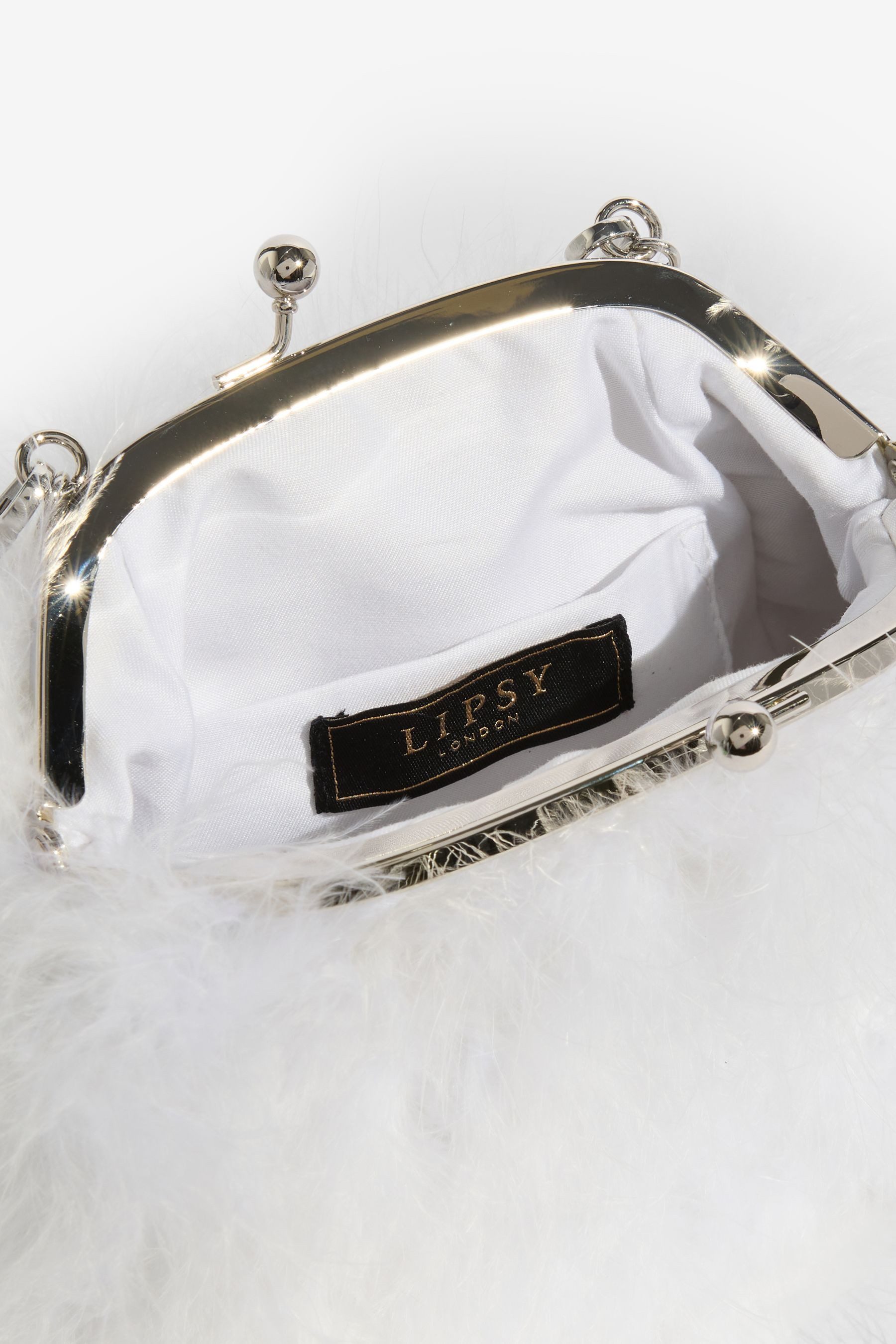 LIPSY Clutch Lipsy Feder-Clutch-Tasche mit Griff (1-tlg)