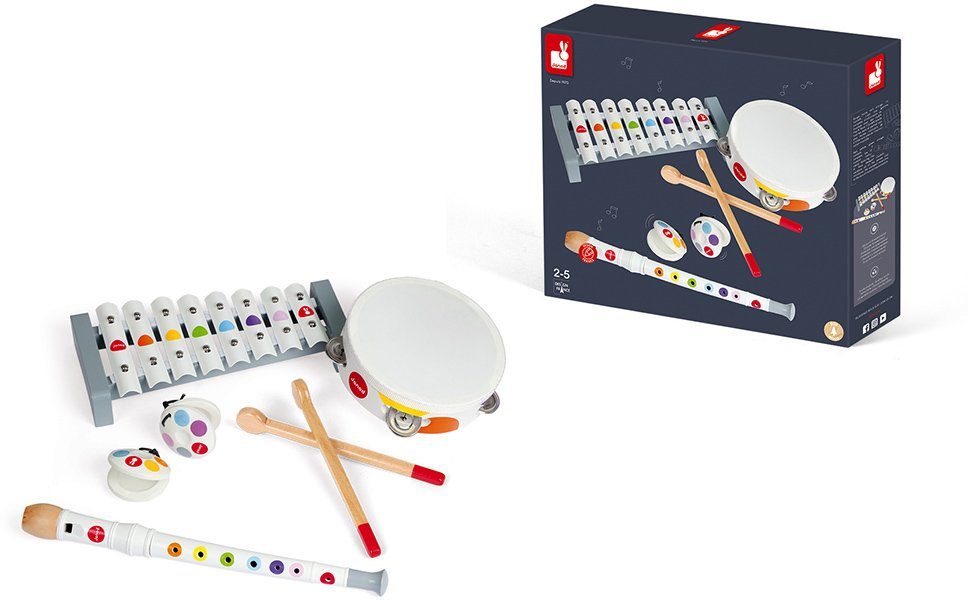 Janod Spielzeug-Musikinstrument Konfetti, (Set, 4 tlg)