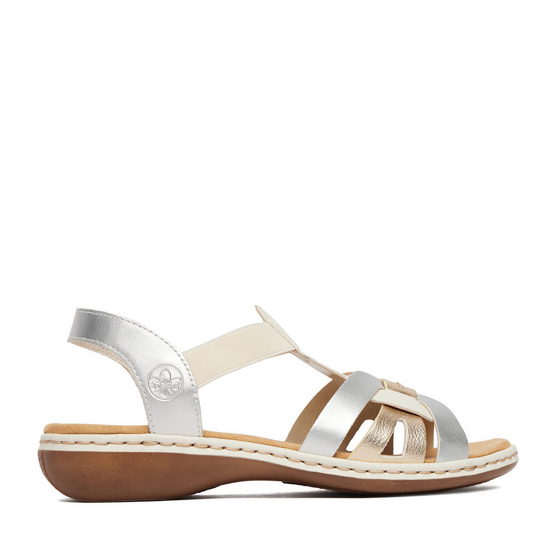 Rieker Rieker Damen-Sandalen Silber 65918-91 Sandale