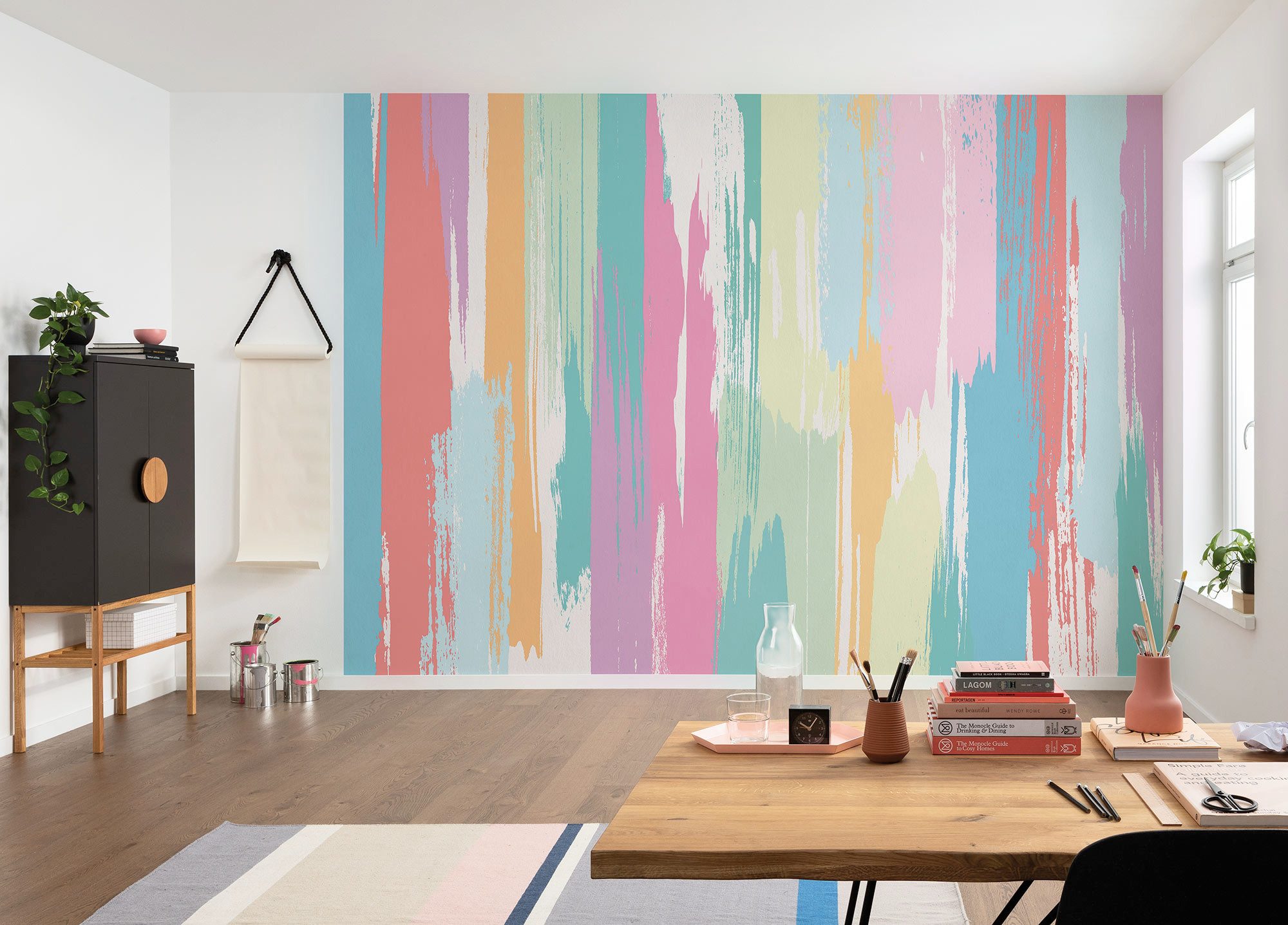 Komar Fototapete Komar Vlies Fototapete - Color Rain - Größe 350 x 250 cm, glatt, bedruckt, (Packung)