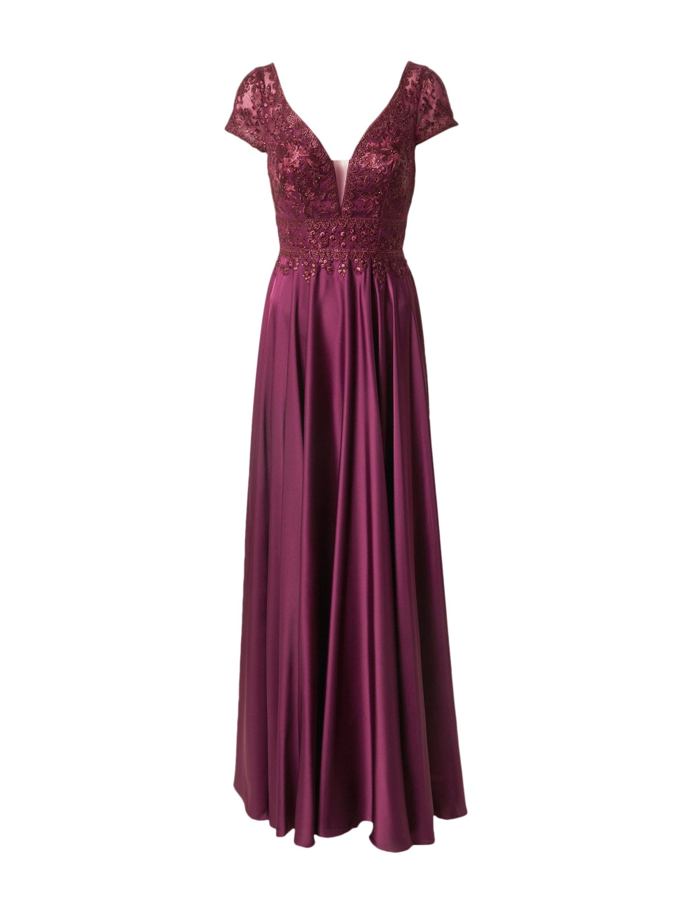 LUXUAR Abendkleid (1-tlg) Stickerei, Pailletten