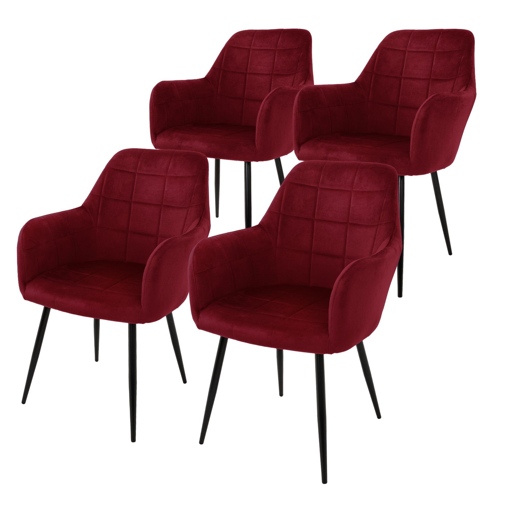 Stuhl Esszimmerstuhl ergonomisch & gepolstert, Esstischstuhl mit Rückenlehne
