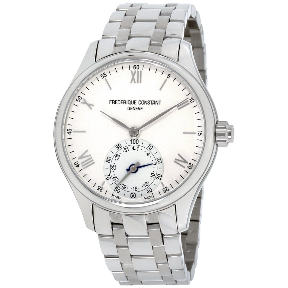 Frederic Constant Luxusuhr Stahluhr Silber FC-285S5B6B 42 mm für Männer