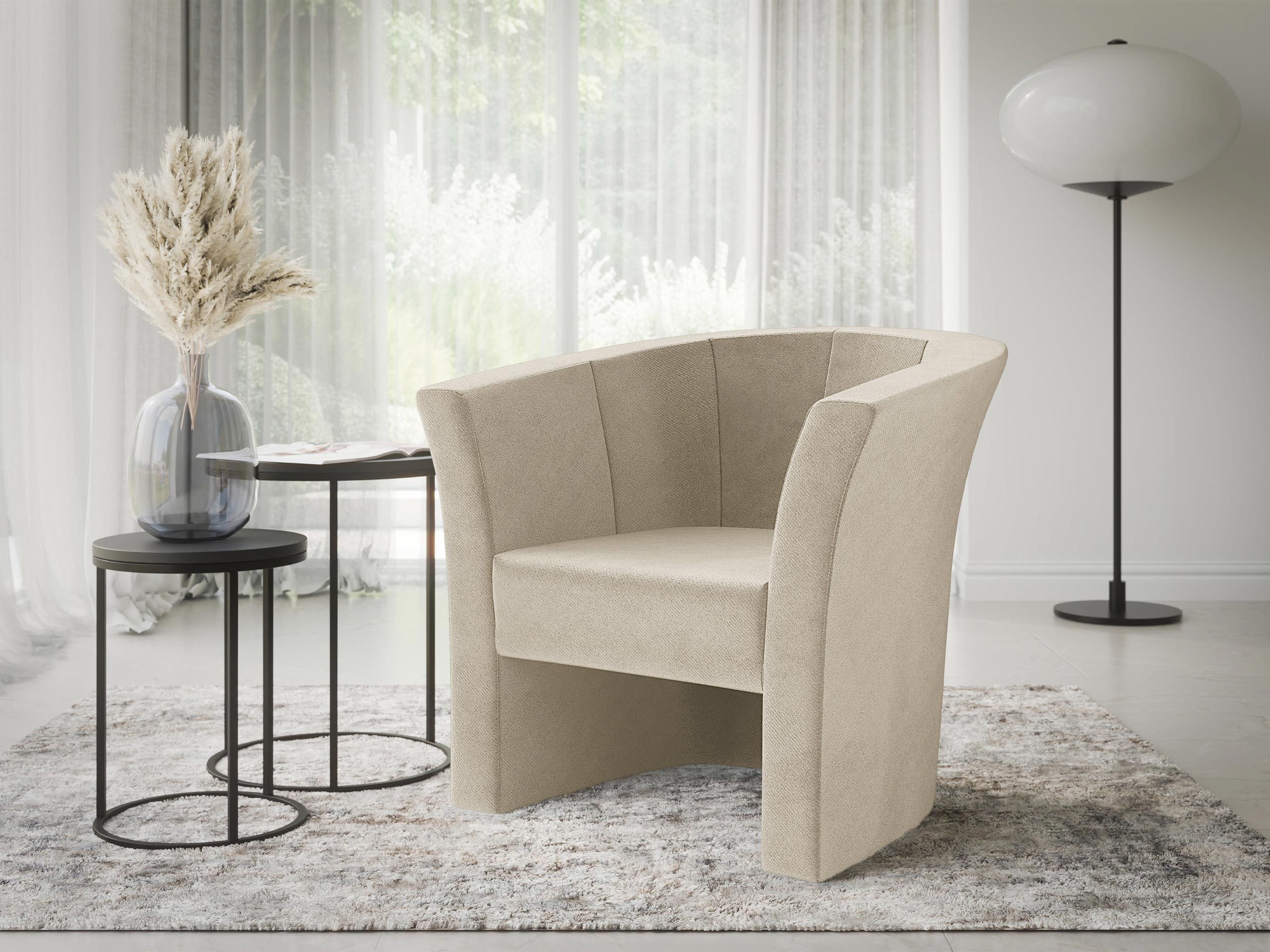 MIRJAN24 Sessel Niko, Freistehender, 65x71x76 cm