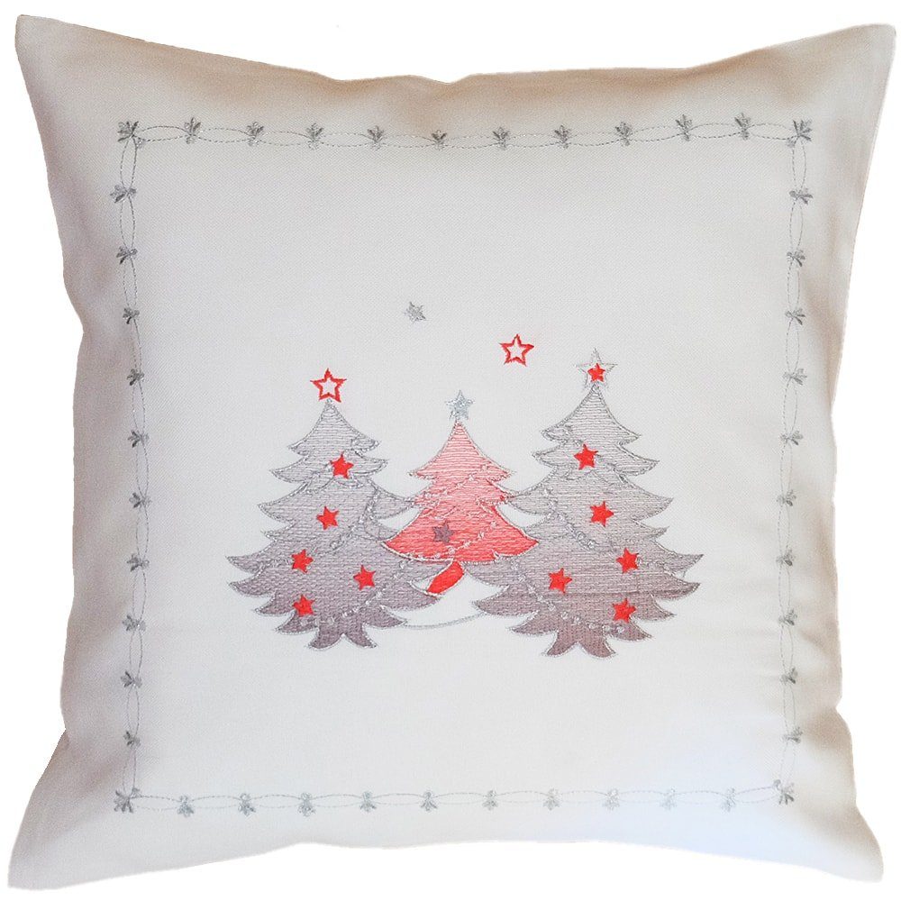 Kissenbezüge Kissenhüllen Tannenbäume Weihnachten 40x40 cm, matches21