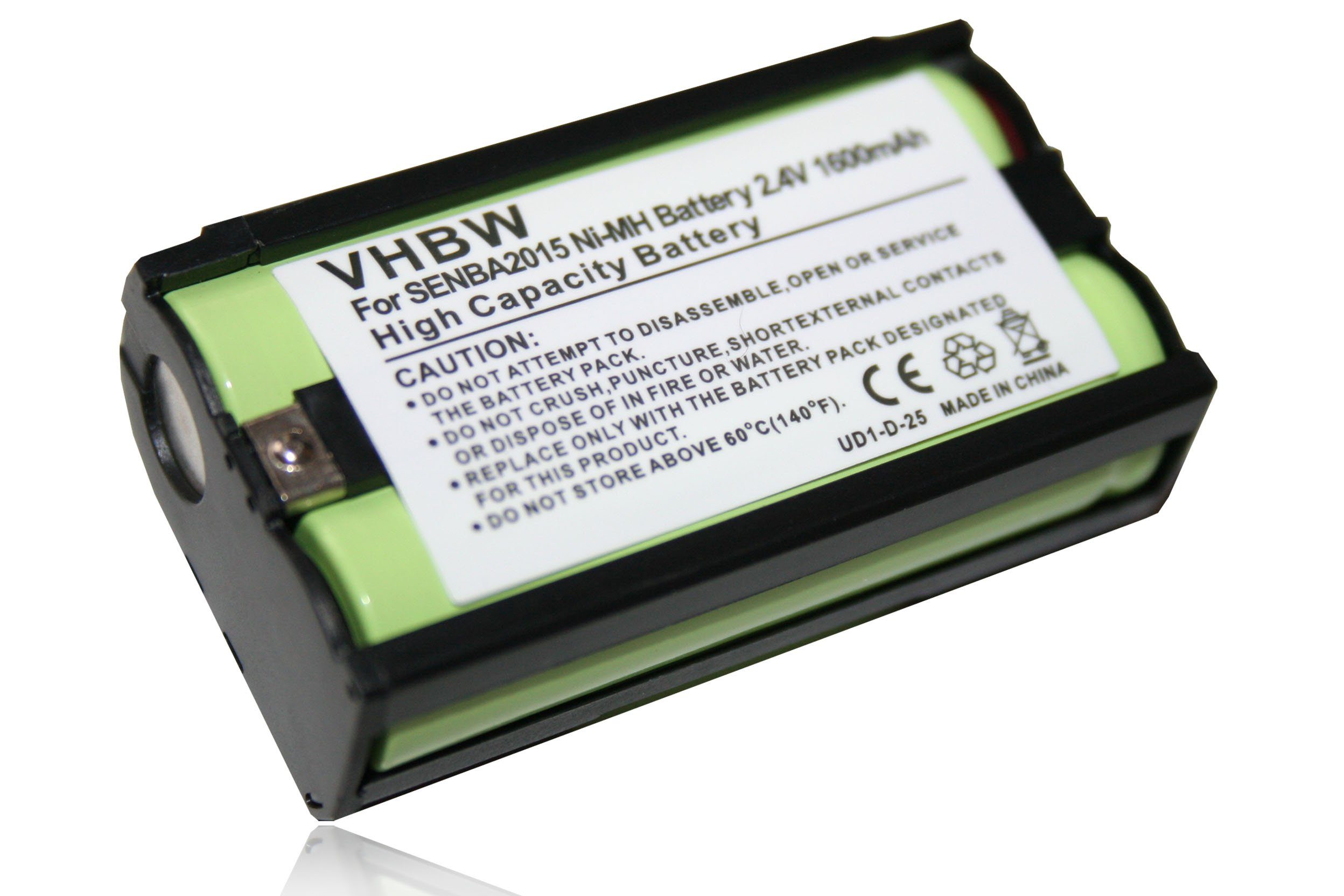 vhbw kompatibel mit Sennheiser SKP 500 G2 Akku NiMH 1500 mAh (2,4 V)