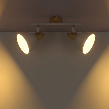 etc-shop LED Deckenleuchte, Leuchtmittel inklusive, Warmweiß, Farbwechsel, Decken Leuchte verstellbar Fernbedienung Spot Strahler Leiste