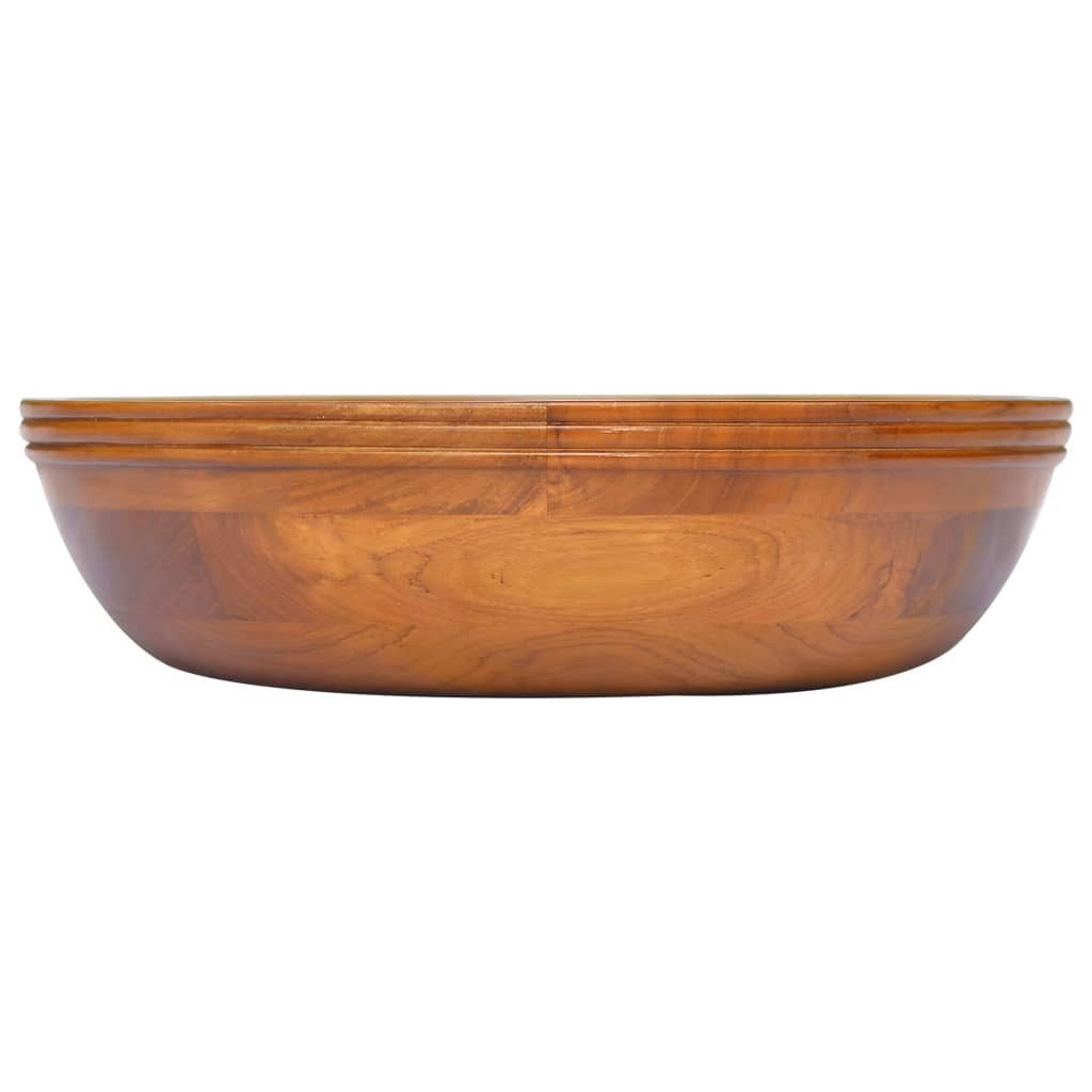 vidaXL Waschbecken Waschbecken Massivholz Teak 40x10 cm