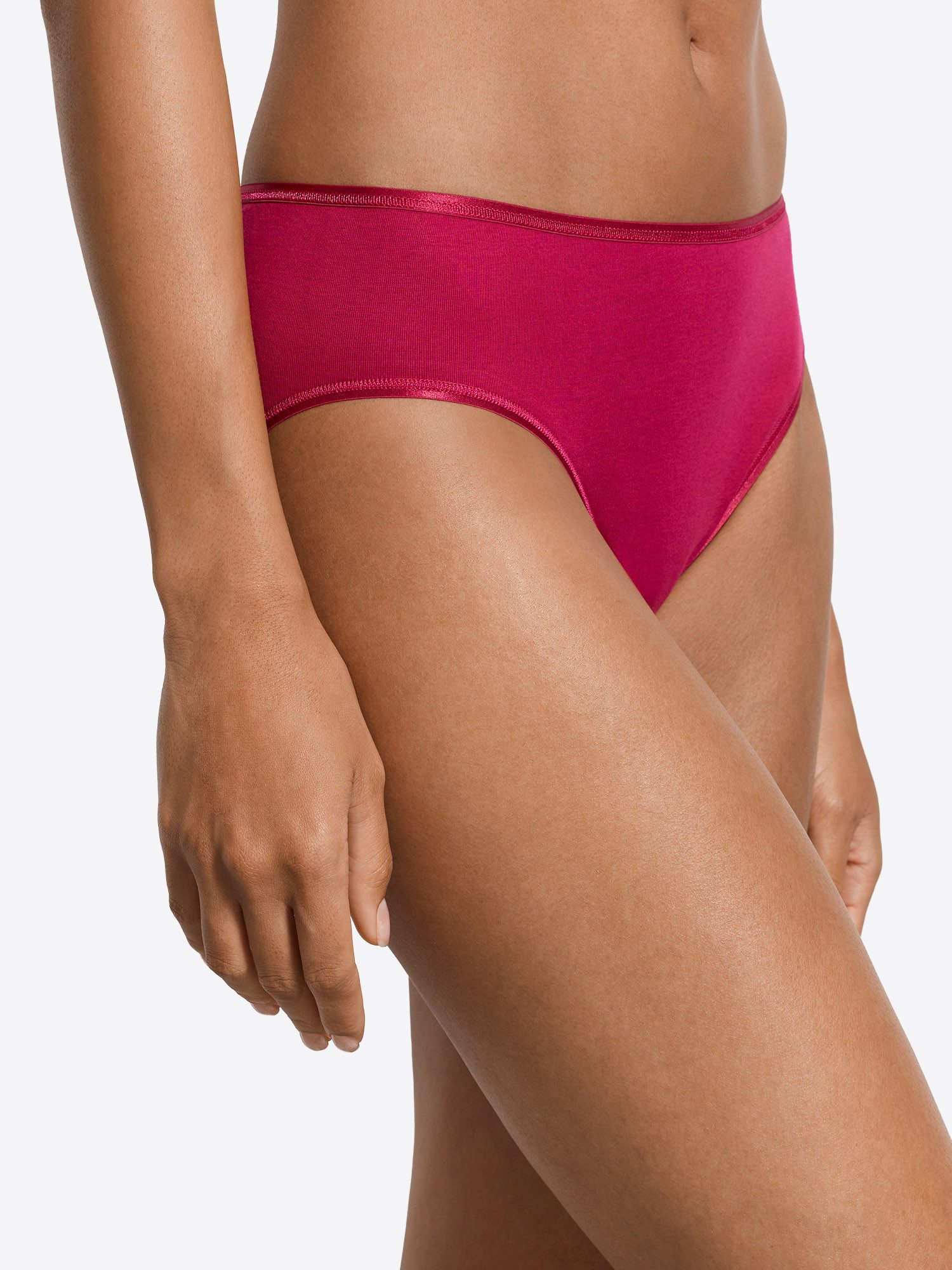 Hanro Midislip Cotton Seamless Midi Slip, Midibrief, Halbhoher Slip