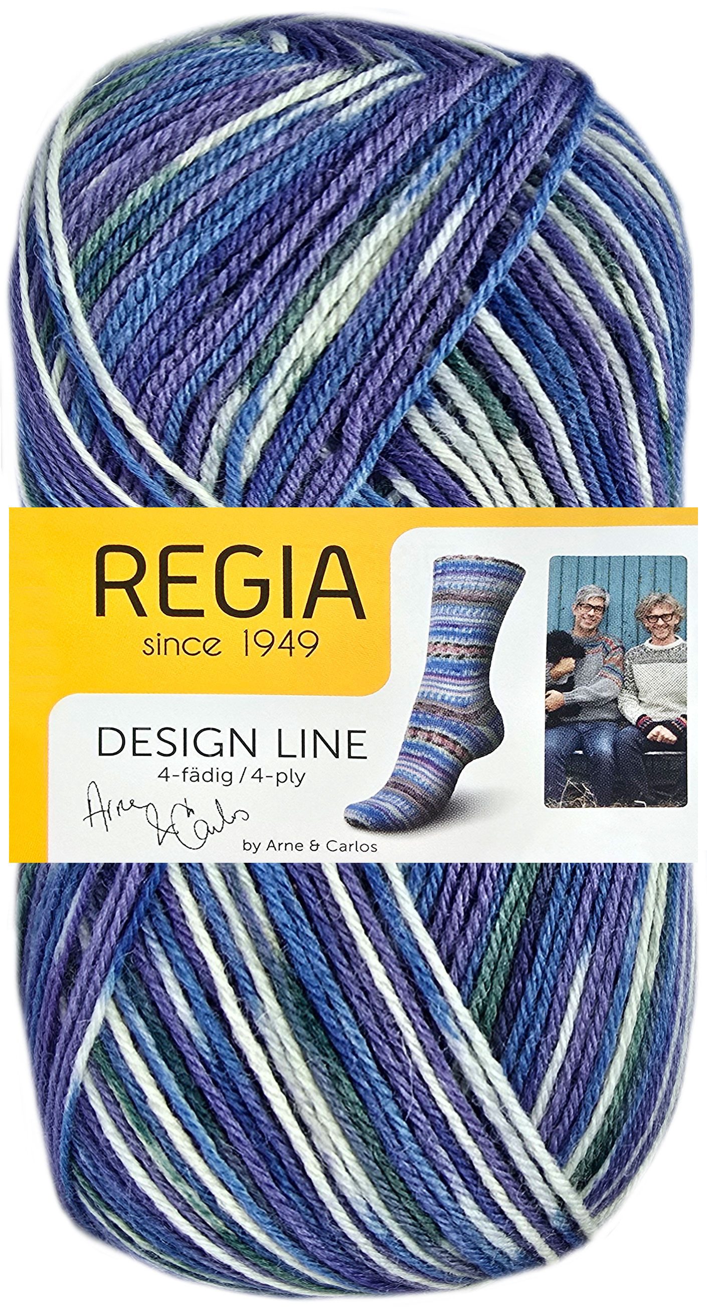 Regia 100 Gramm Regia Design Line Sockenwolle 4-fach Farbauswahl Häkelwolle