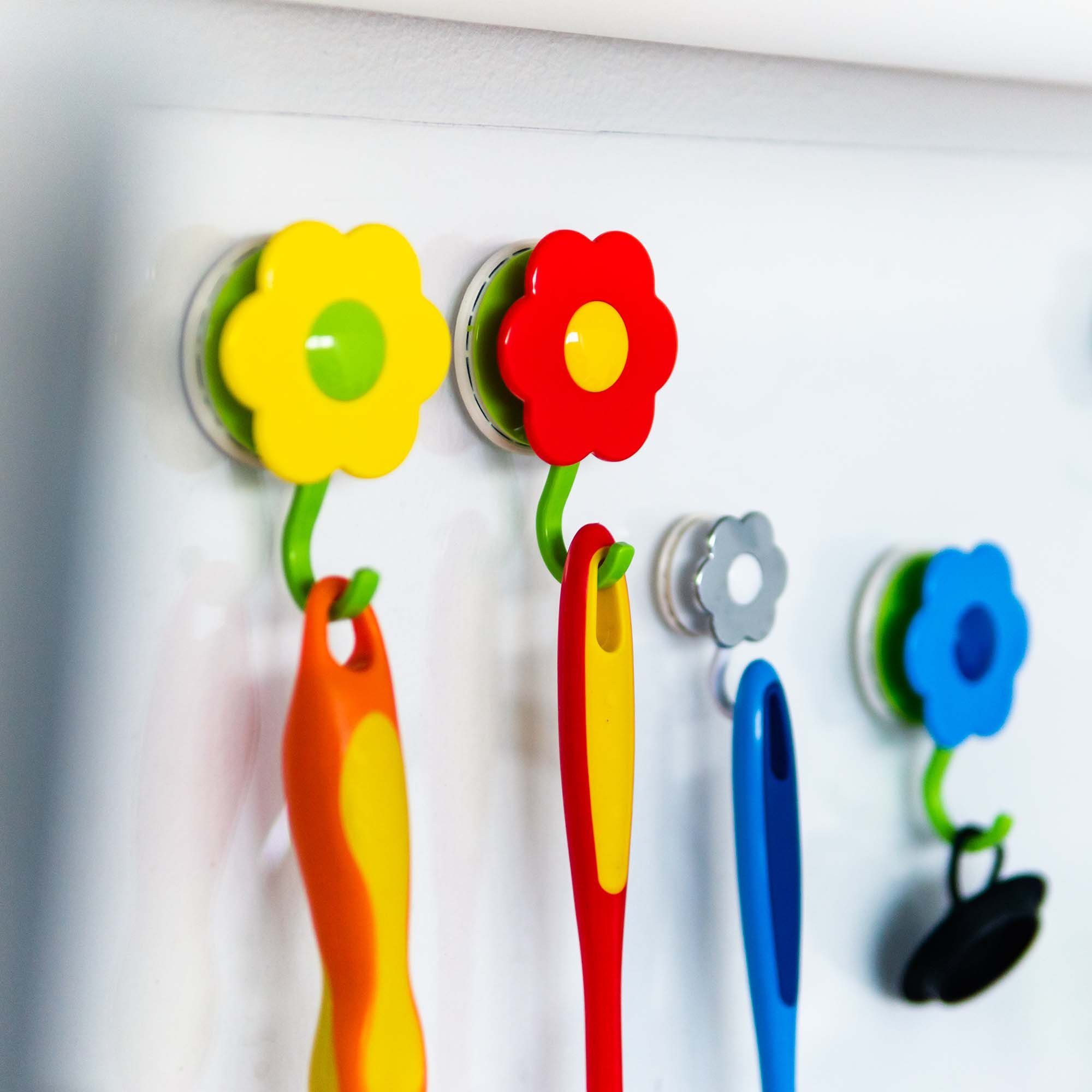 Kochblume Wandhaken Blumenhaken L, (Spar-Set, 10-St), Tragkraft bis zu 8 kg