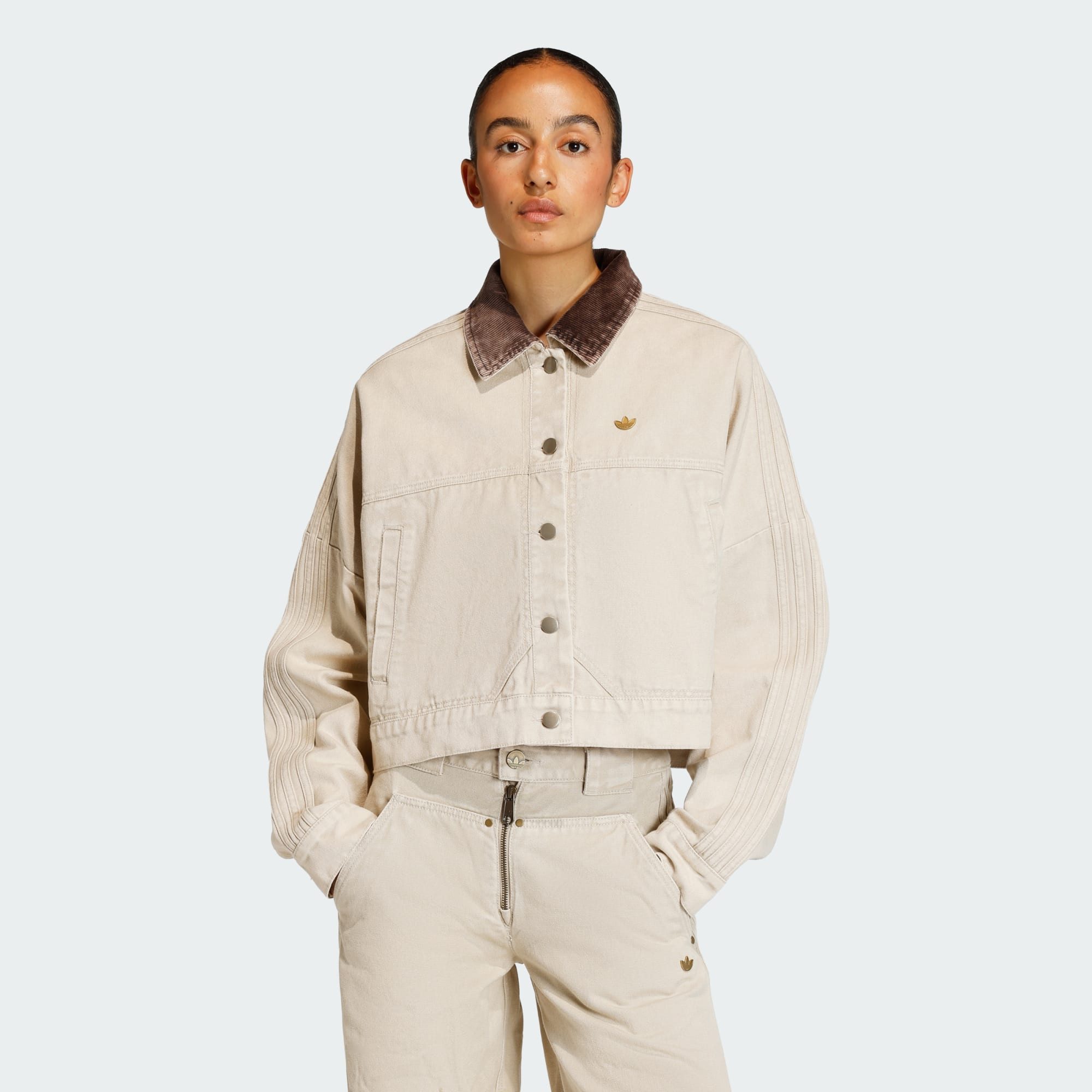 adidas Originals Jeansjacke CANVAS TRACKTOP JACKE (1-St)