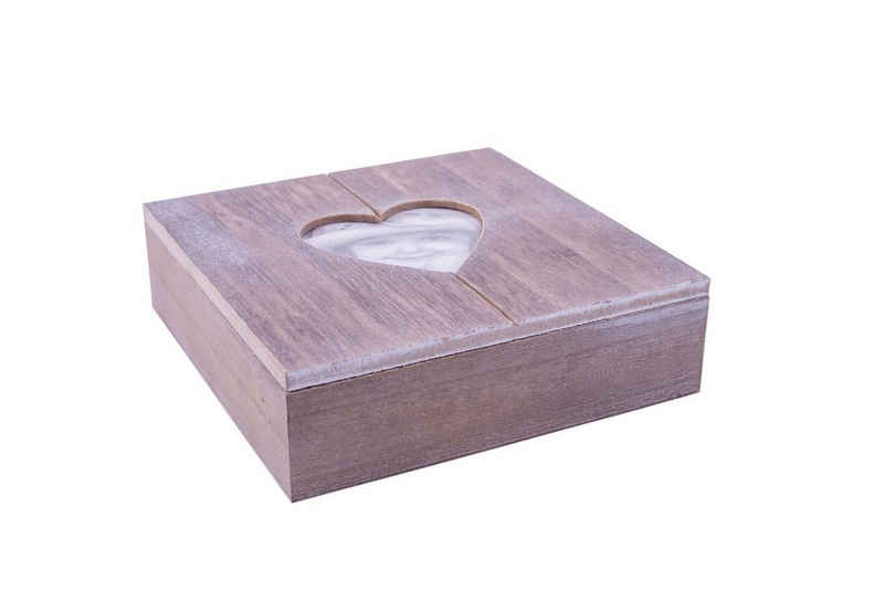Danto Geschenkbox, mit Herz-Bilderrahmen, Schmuckkästchen mit Herzmotiv