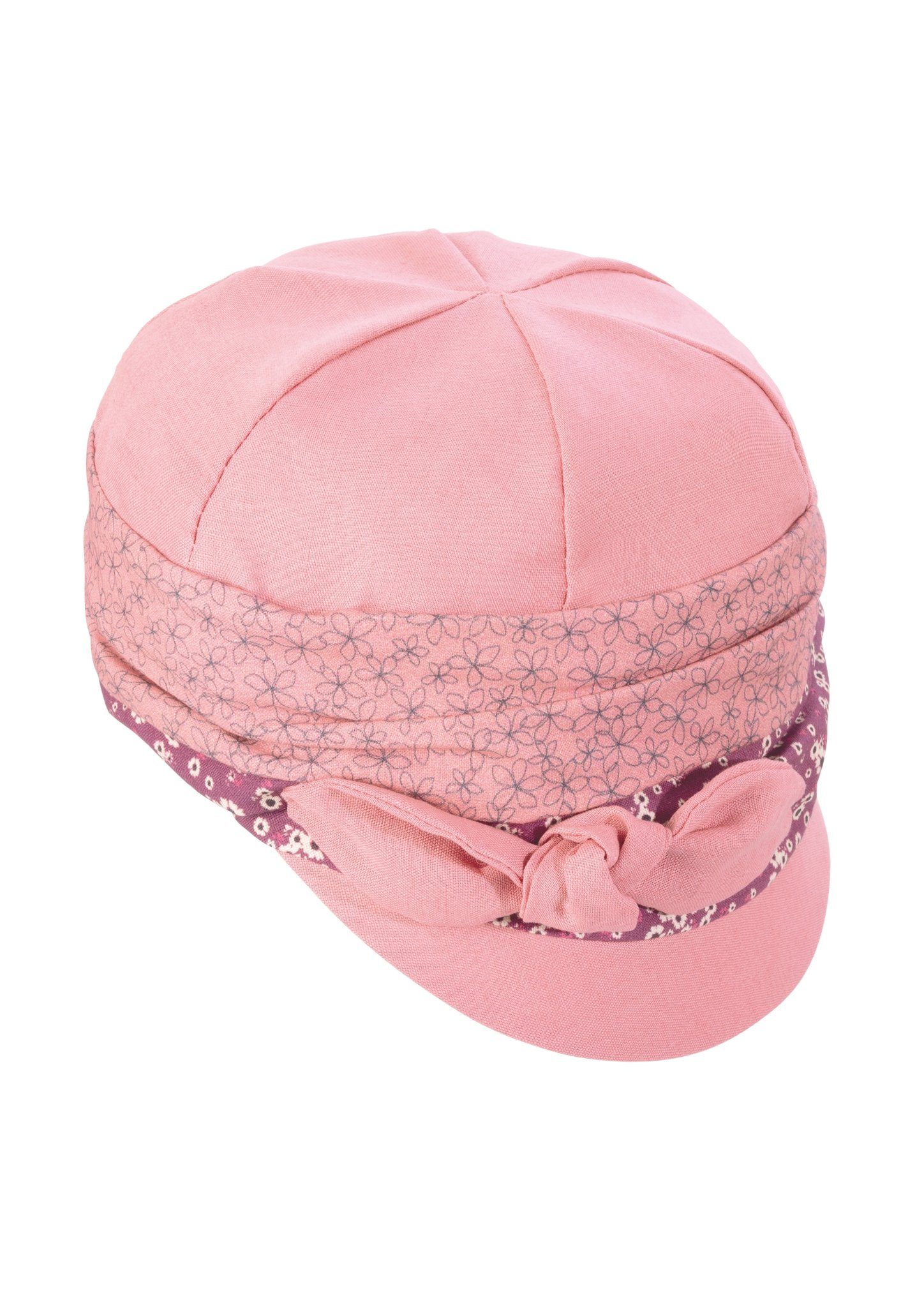 Chaplino Jerseymütze mit floralen Mustern rosa