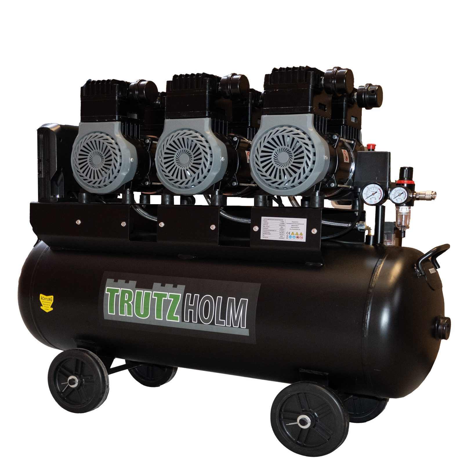 TRUTZHOLM Kompressor Flüster Luftdruckkompressor 100L Kessel 62 dB leise 45 günstig online kaufen