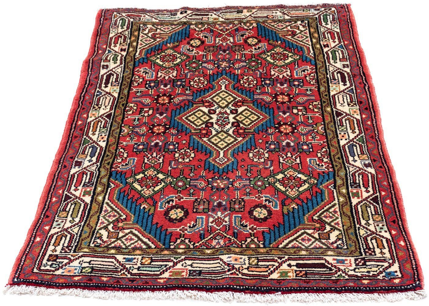 Wollteppich Hosseinabad Medaillon Rosso 120 x 80 cm, morgenland, rechteckig, Höhe: 10 mm, Handgeknüpft