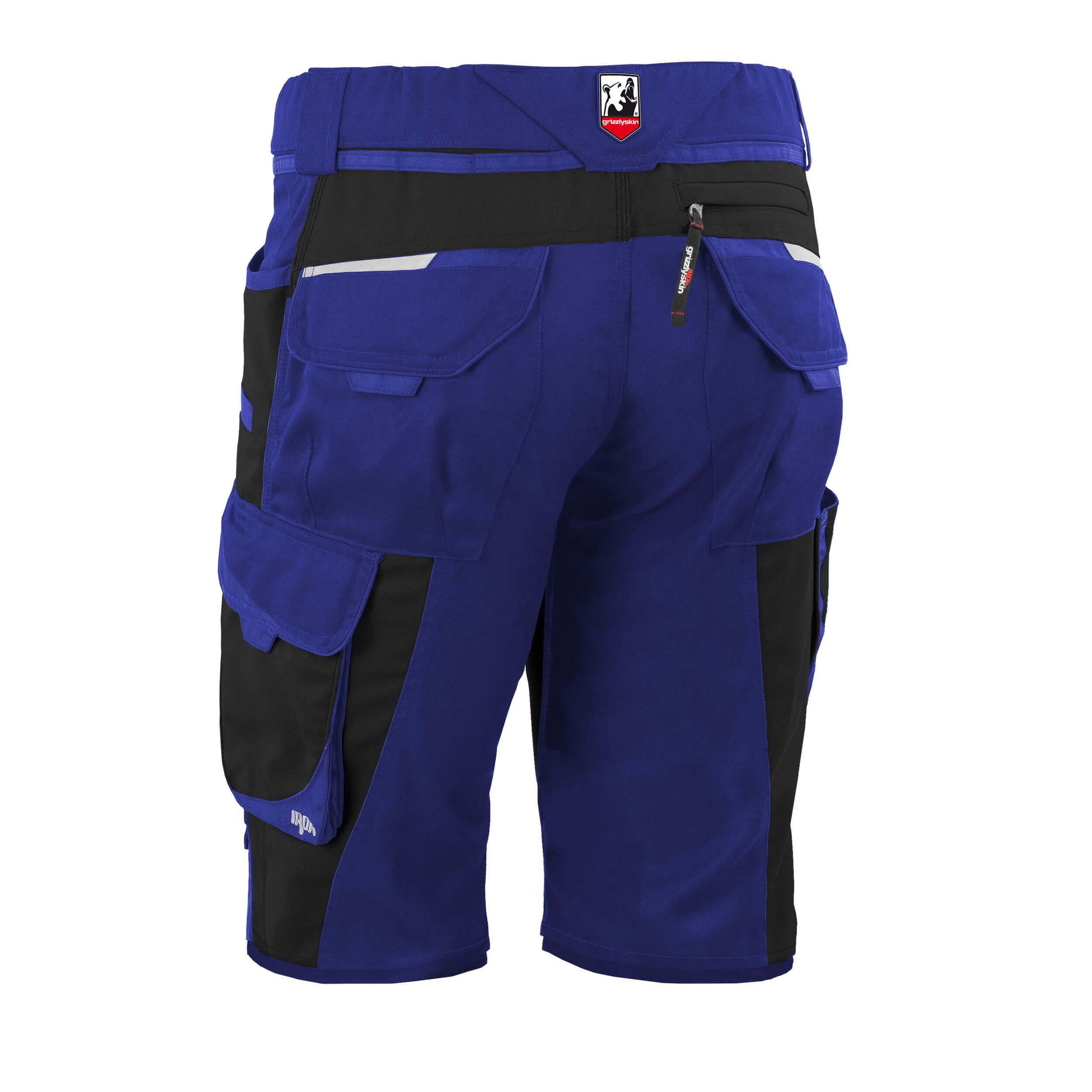 Qualitex Workwear Arbeitsshorts Handwerker-Shorts IRON mit 13 Taschen aus Lyocell, Cordura & Stretch (1-tlg) moderne, kurze Arbeitshose - Strapazierfähig - Funktional-Erweiterbar