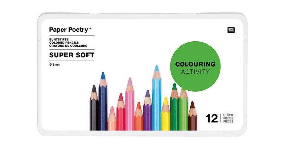 Buntstift Buntstifte Soft Metalletui, 12 Stück