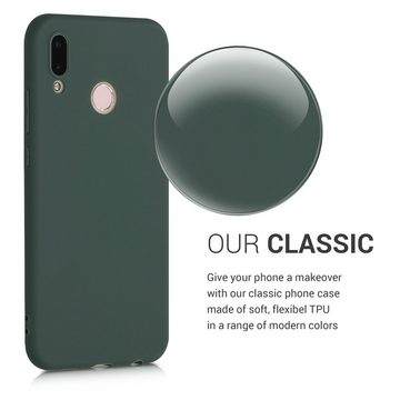 kwmobile Handyhülle Hülle für Huawei P20 Lite, Hülle Silikon - Soft Handyhülle - Handy Case Cover - Moosgrün