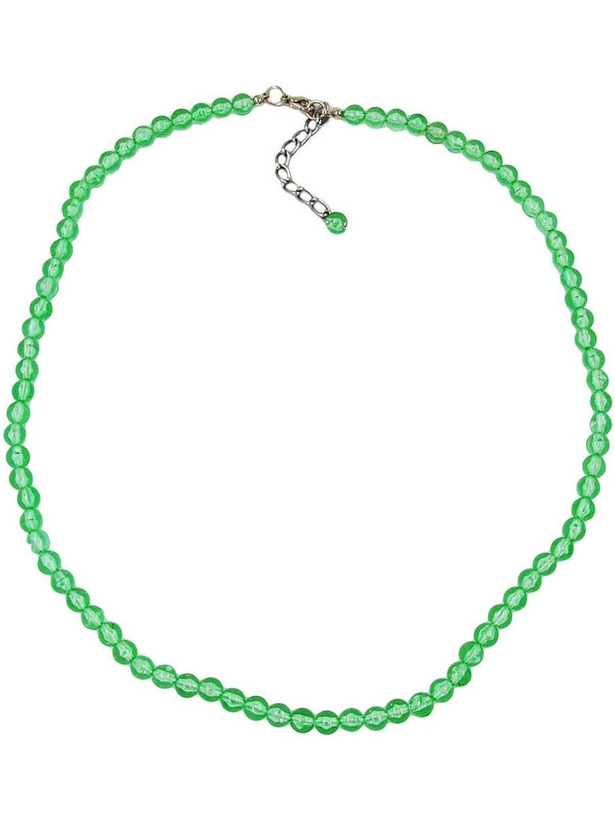 Gallay Perlenkette Kette Perle, 6, kiwi-transparent (1-tlg)