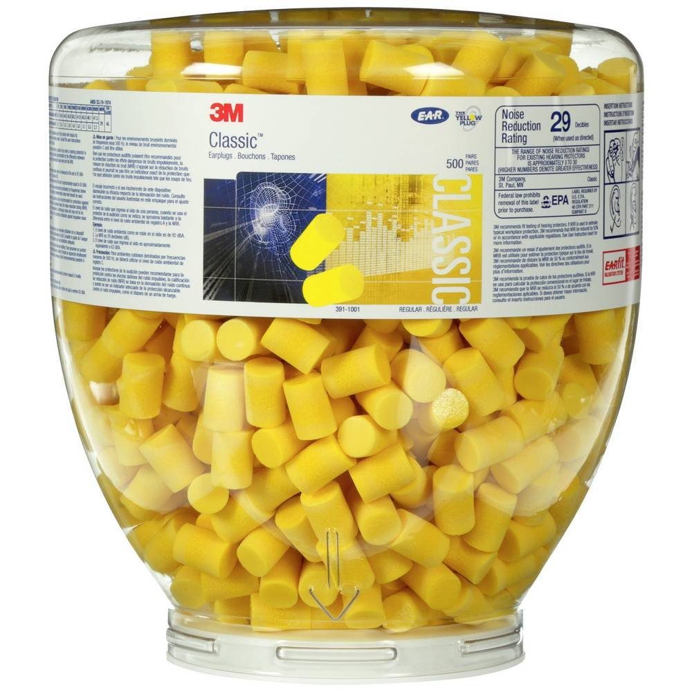 3M Gehörschutzstöpsel 3M PD-01-001 E-A-R CLASSIC REFILL AUFSATZ SNR 28db 500 PAAR PD01001