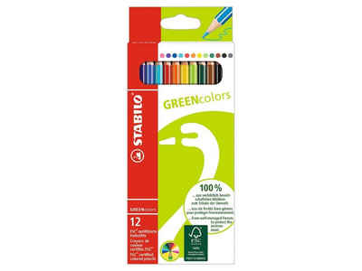 STABILO Buntstift STABILO Buntstifte 'GREENcolors' farbig sortiert, (12-tlg)