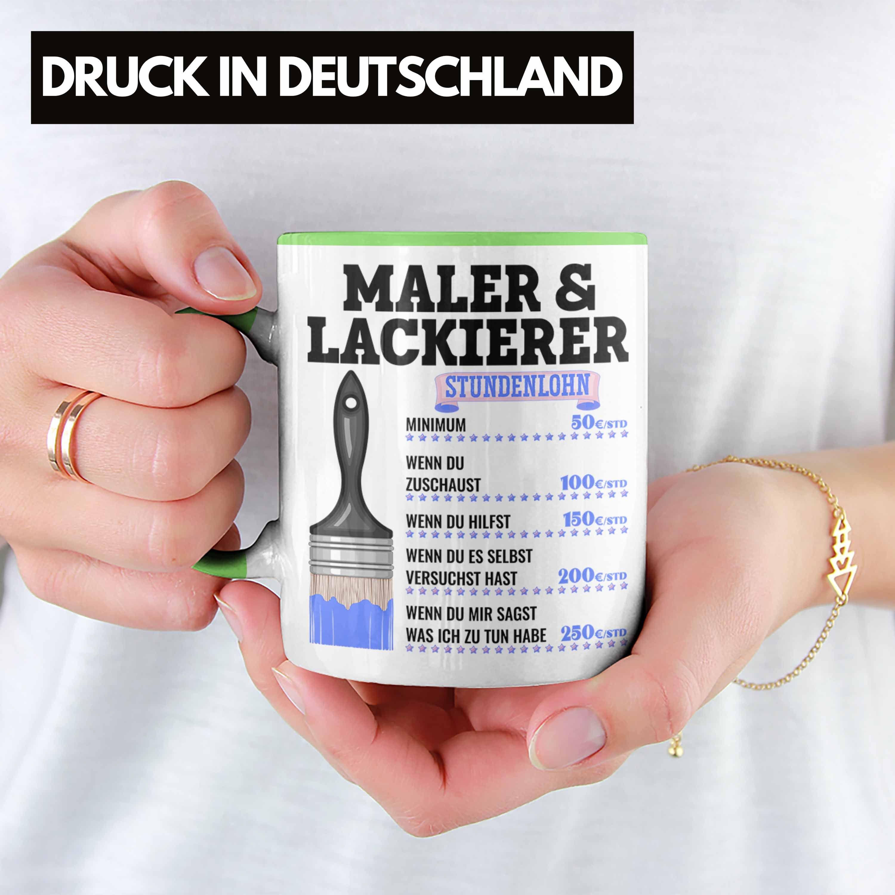 Maler Männer Geschenk Job Lustig Malerme Grün Tasse Anstreicher Tasse Lackierer Trendation &