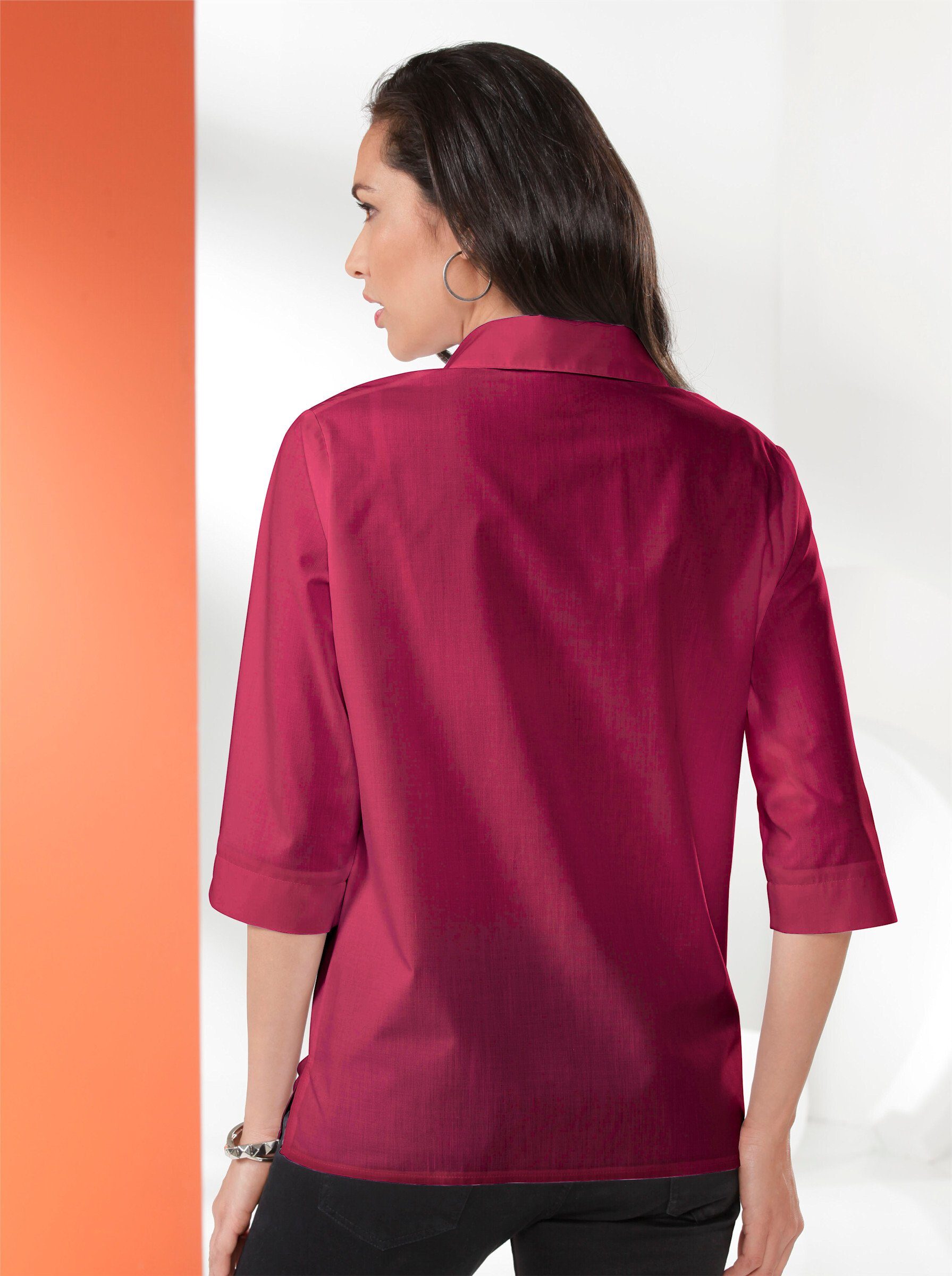 Sieh an! Klassische Bluse Hemdbluse .