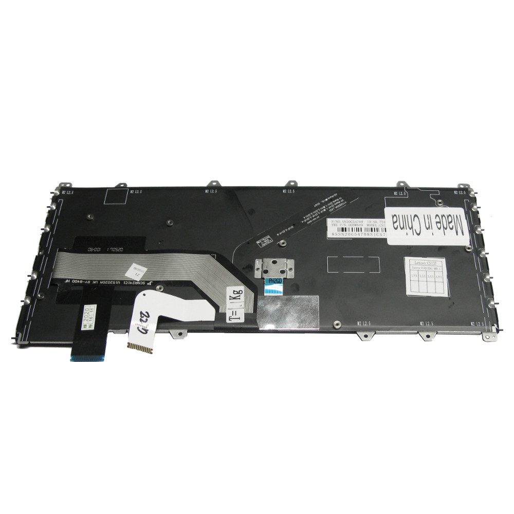 Trade-Shop Ersatz passend für IBM Lenovo ThinkPad Yoga 260S 460 370 X380 Tastatur (Tasten: Deutsch, QWERTZ / mit Hintergrundbeleuchtung und Trackpoint)