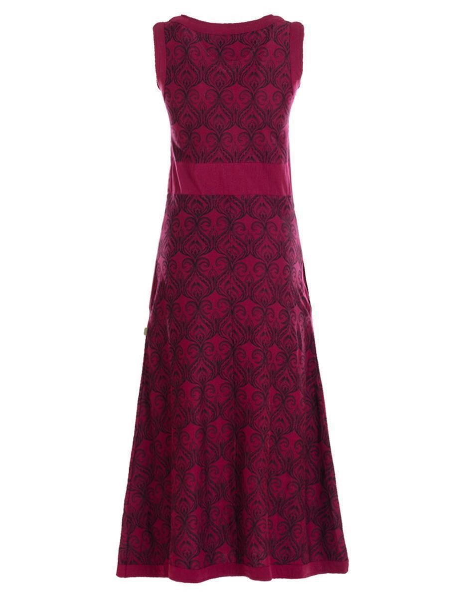 Vishes Maxikleid Langes Kleid Jersey Baumwolle Ornament Print Ärmellos Alternative Mode, Boho, Hippie, Ethno, Festival