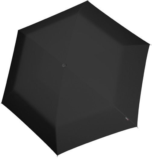Knirps® Black schwarz Taschenregenschirm Light Ultra U.200 Duo,