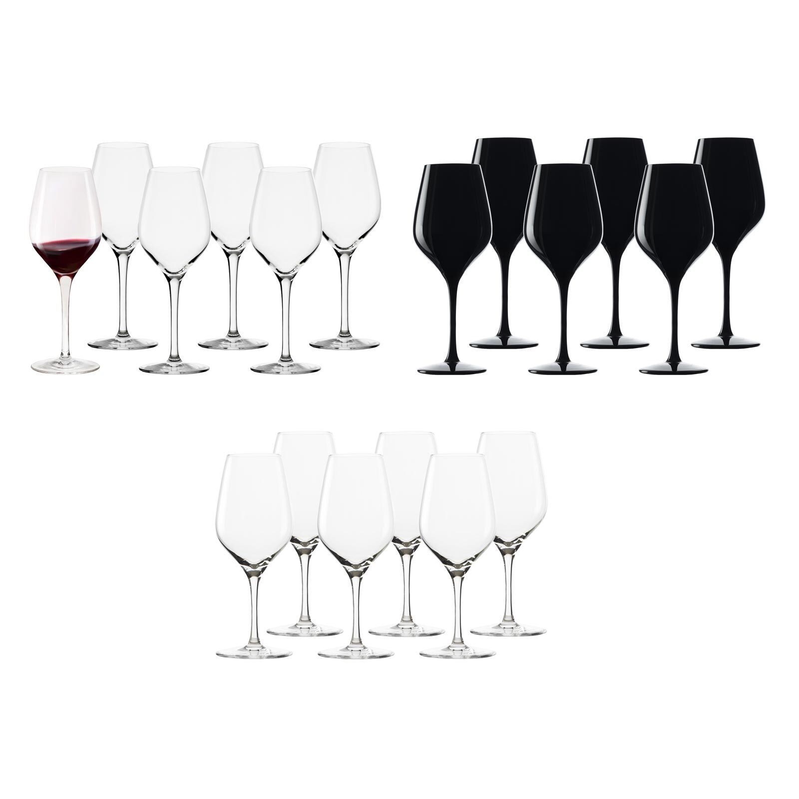 Gläser-Set Exquisit Wein Tastinggläser 18er Set